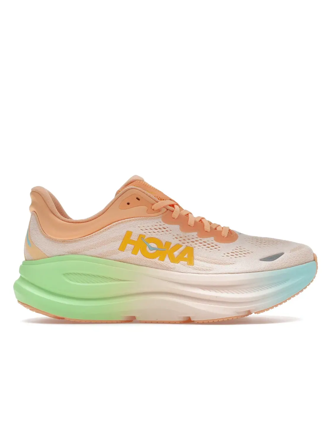 Мужские кроссовки для бега Hoka One One Bondi 9, Frost Pale Tangerine — изображение 1 из 4