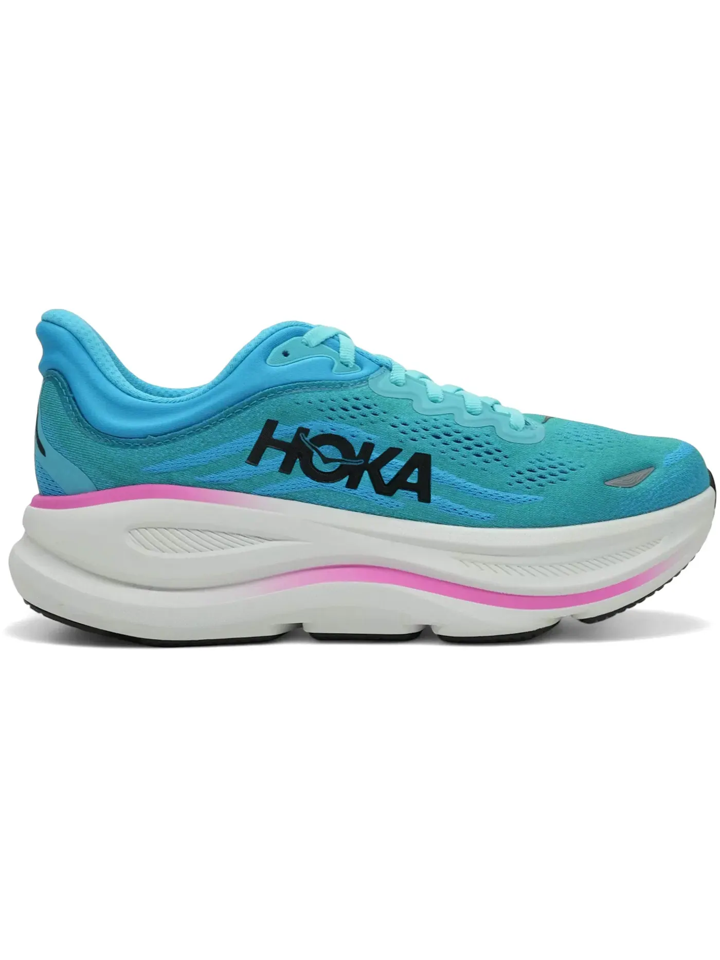 Женские кроссовки для бега Hoka One One Bondi 9 — изображение 1 из 1, синий/неоновый