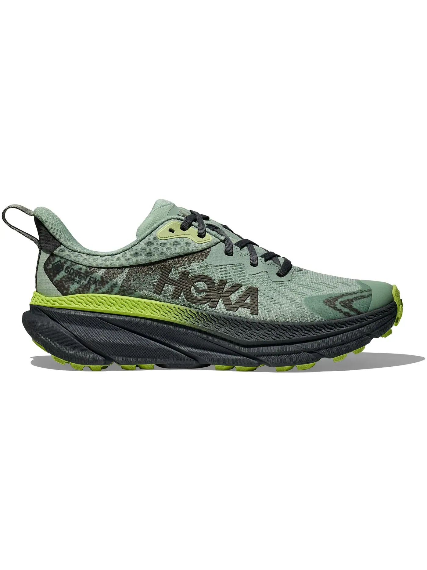 Мужские кроссовки для бега Challenger 7 Gore-Tex Hoka One One, Aloe Vera Lettuce — изображение 1 из 1