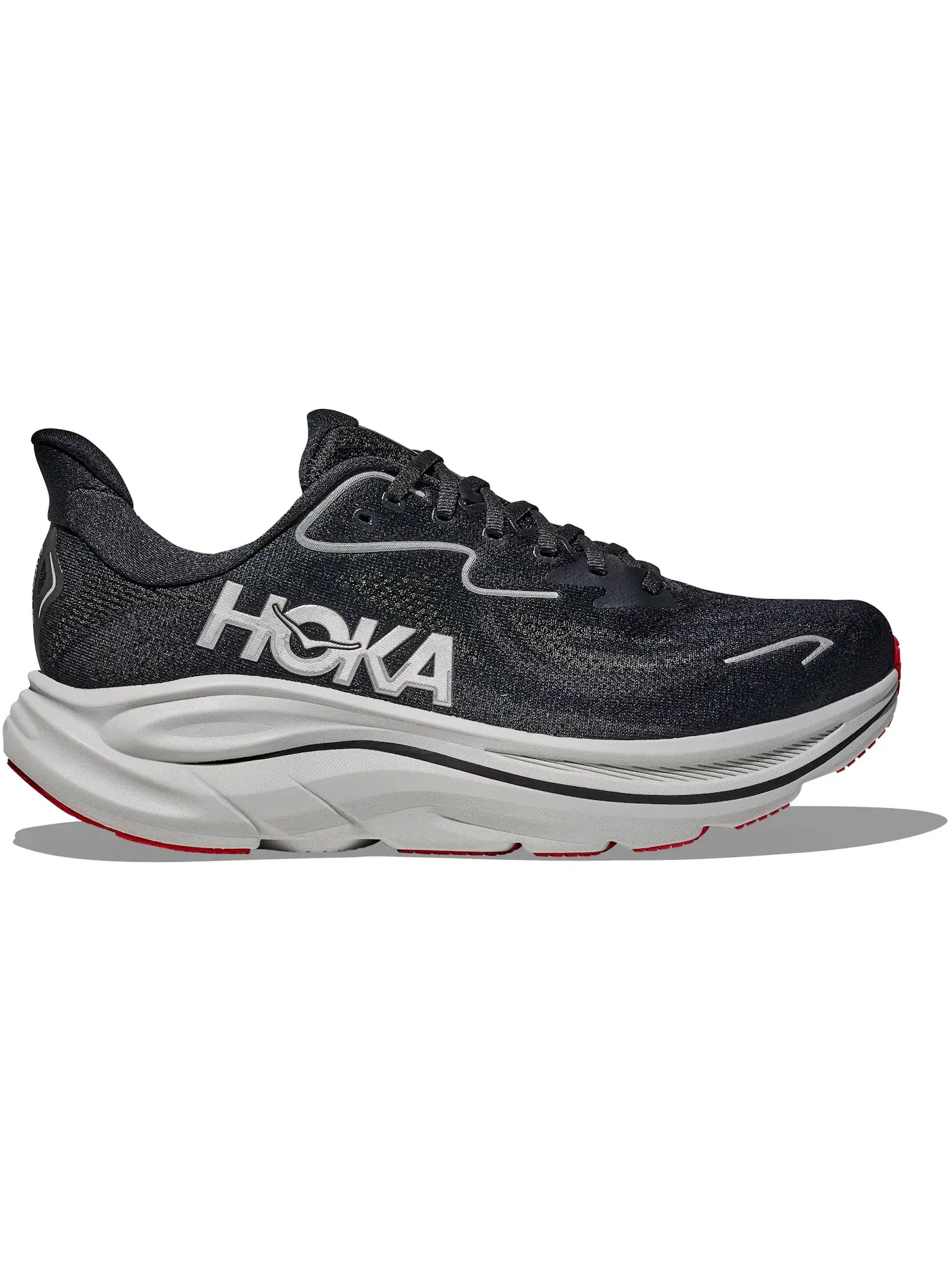 Мужские кроссовки для бега Hoka One One Clifton 10 — изображение 1 из 1, черный/серебристый
