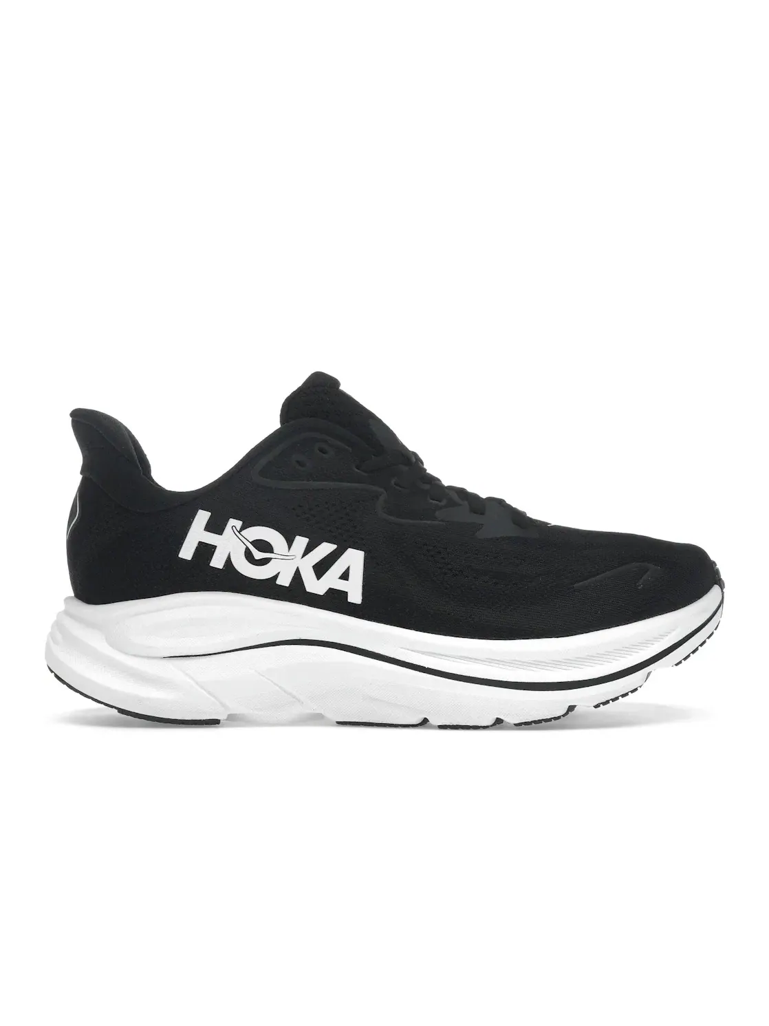 Мужские кроссовки с амортизацией Hoka One One Clifton 10 — изображение 1 из 4, черный/белый
