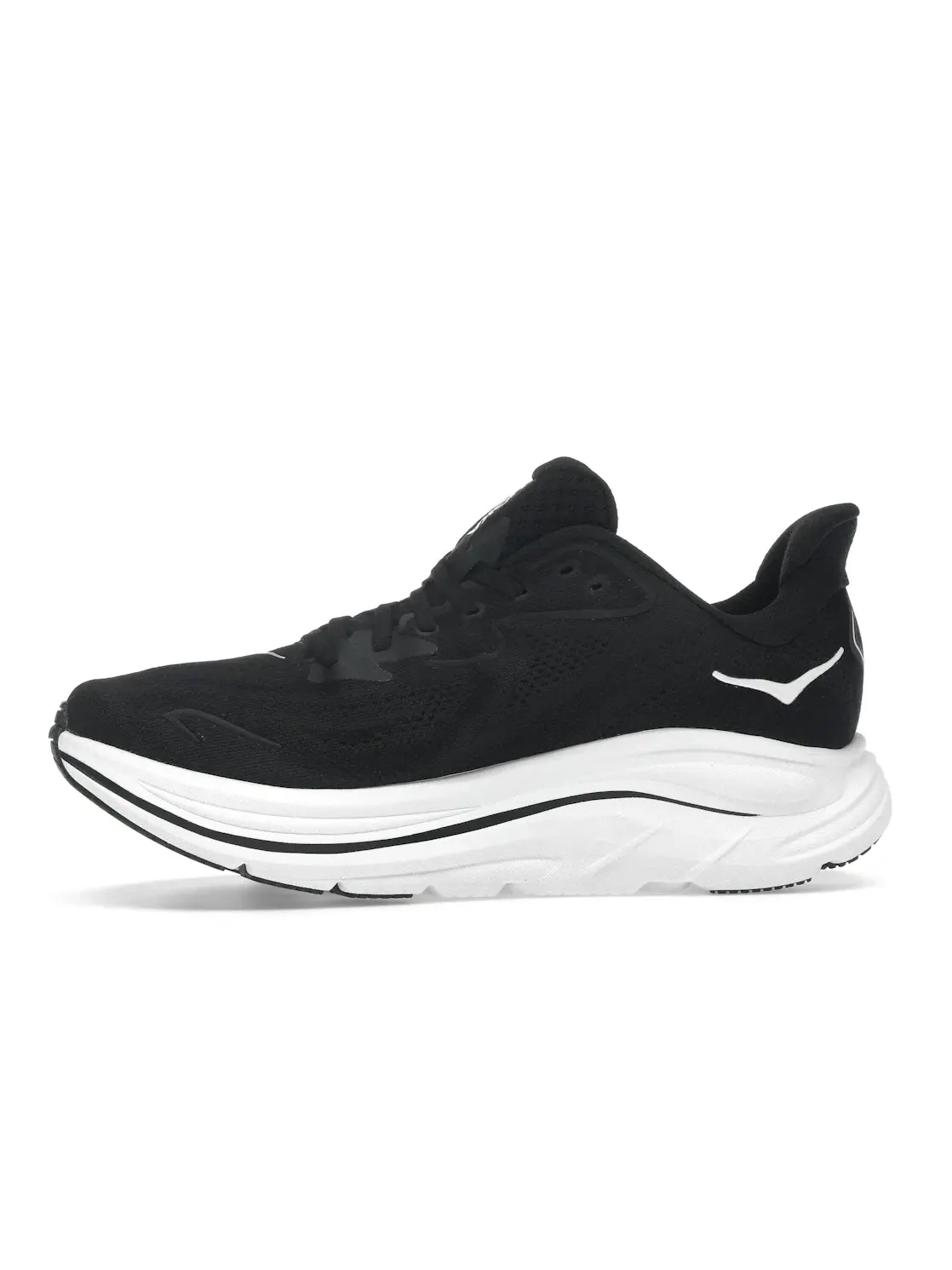 Мужские кроссовки с амортизацией Hoka One One Clifton 10 — изображение 3 из 4, черный/белый