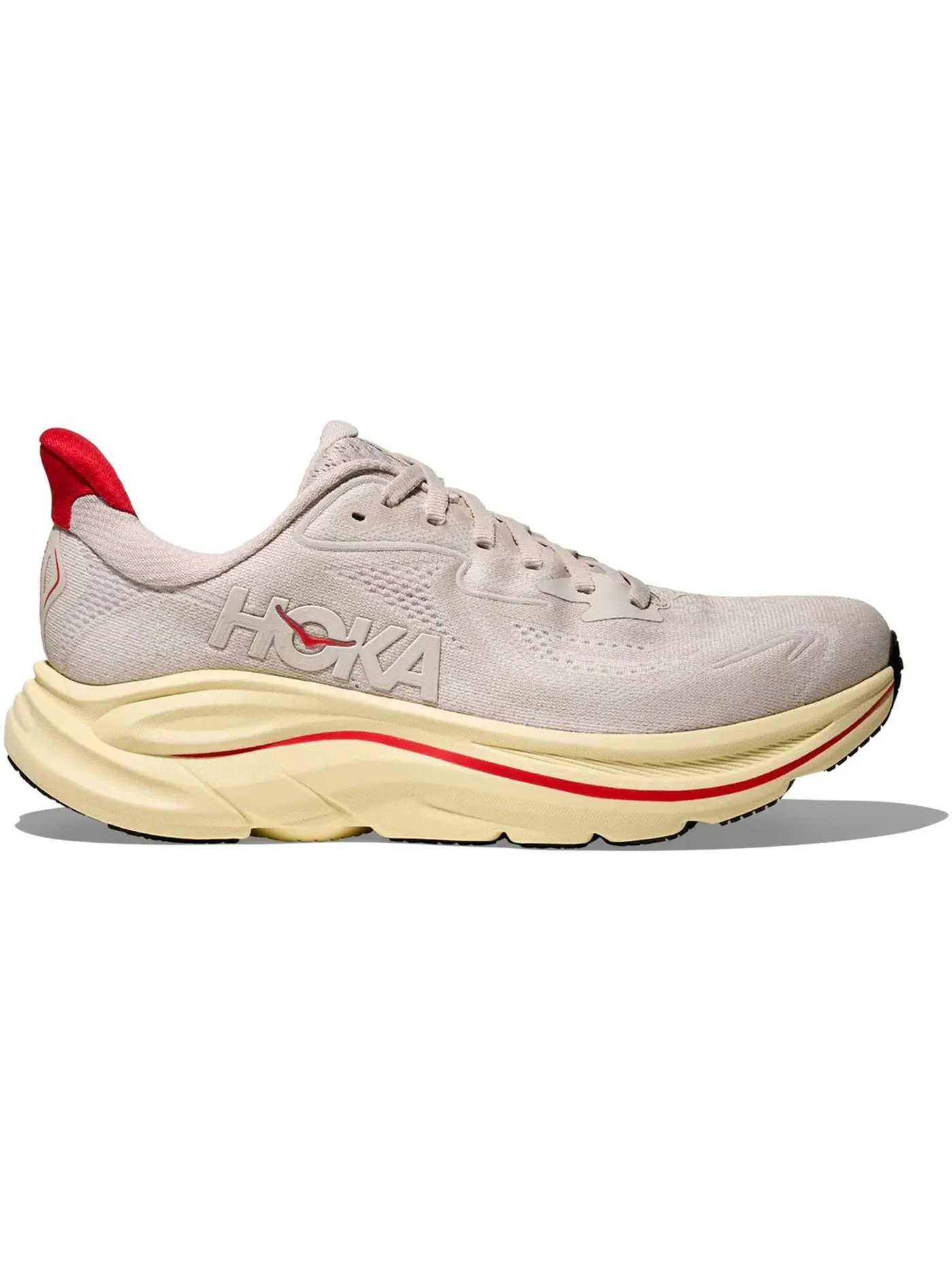 Женские кроссовки для бега с амортизацией Hoka One One Clifton 10, Stucco/Cerise — изображение 1 из 1