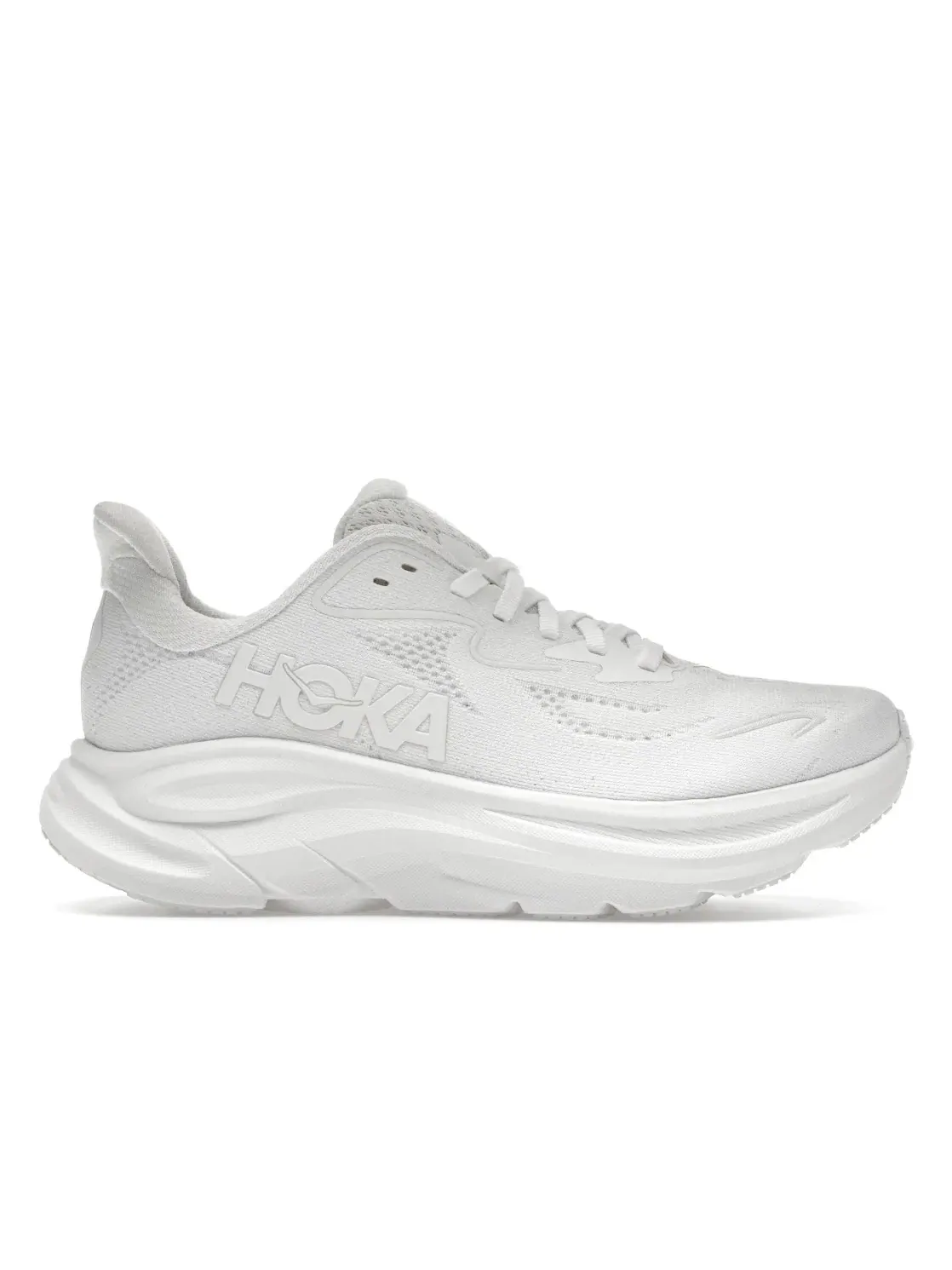 Женские кроссовки для бега с мягкой амортизацией Hoka One One Clifton 10 — изображение 1 из 4, белый/белый