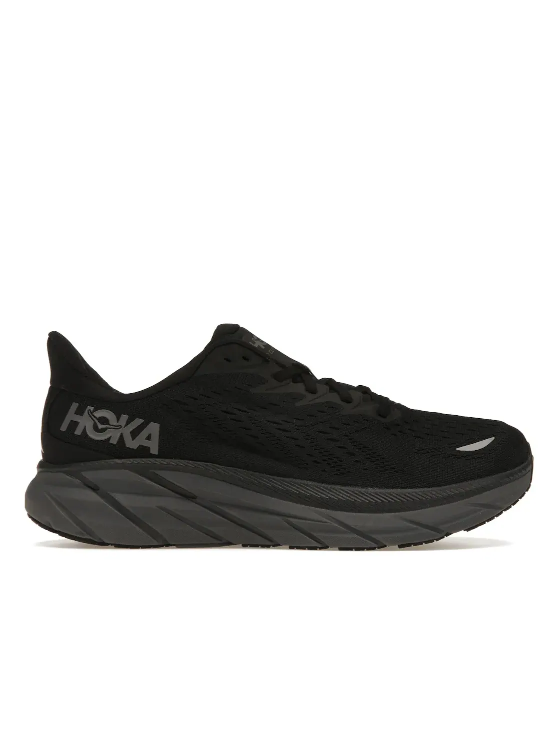 Мужские кроссовки для бега с амортизацией Hoka One One Clifton 8 — изображение 1 из 4, черный/черный