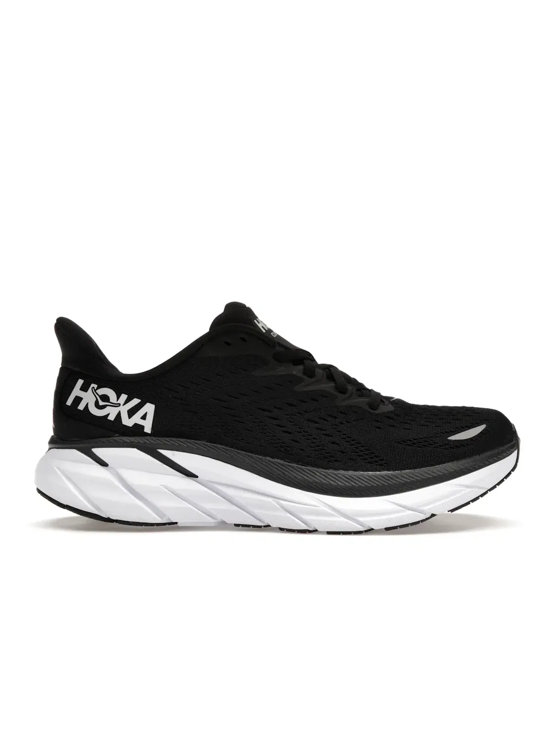 Женские кроссовки для бега Hoka One One Clifton 8 — изображение 1 из 4, черный/белый