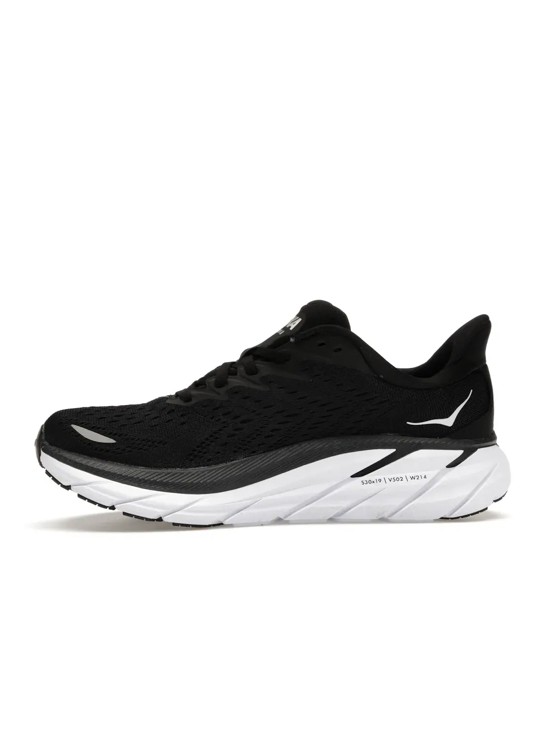 Женские кроссовки для бега Hoka One One Clifton 8 — изображение 3 из 4, черный/белый