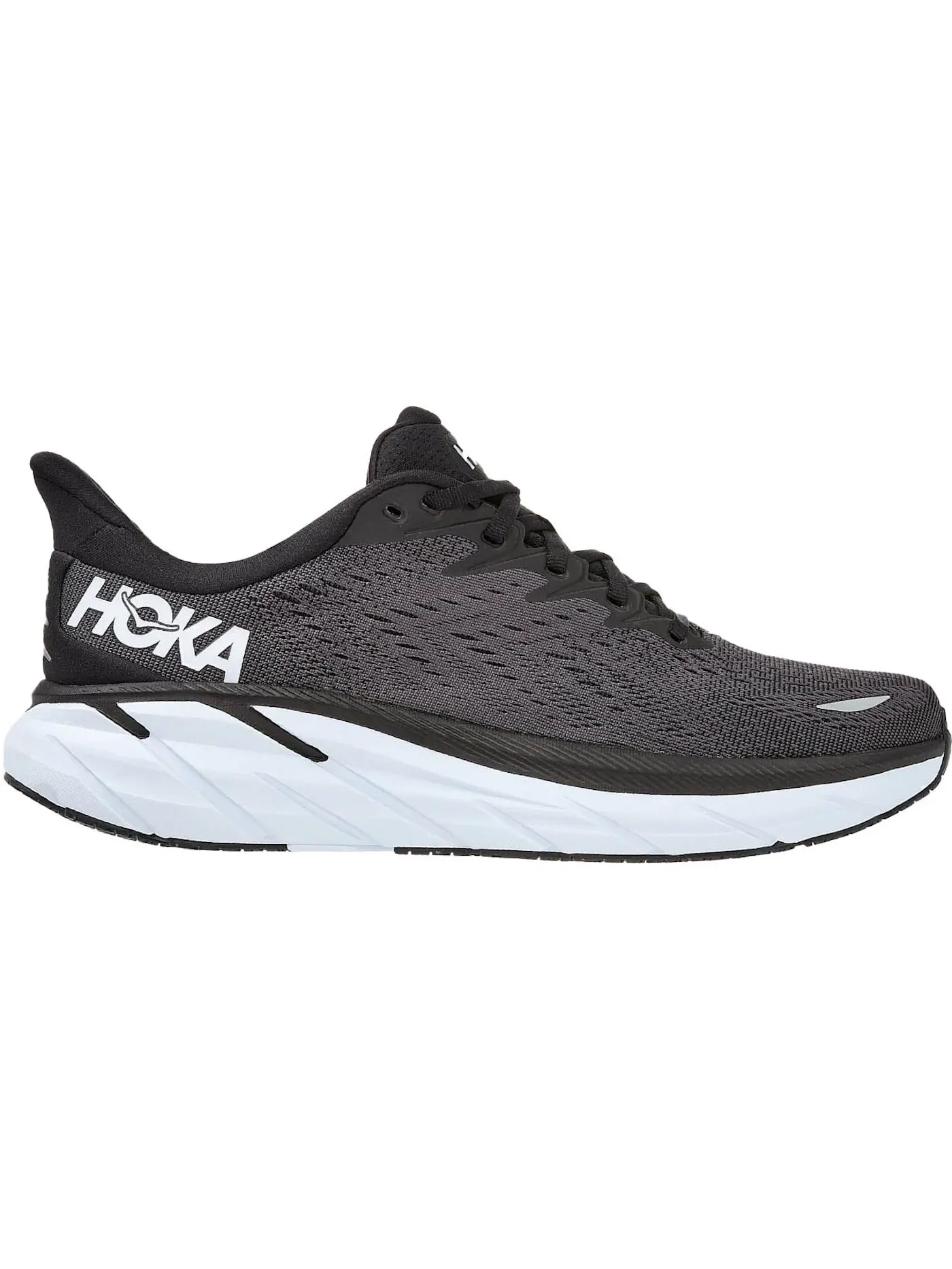 Мужские кроссовки для бега Hoka One One Clifton 8 — изображение 1 из 1, черный/белый