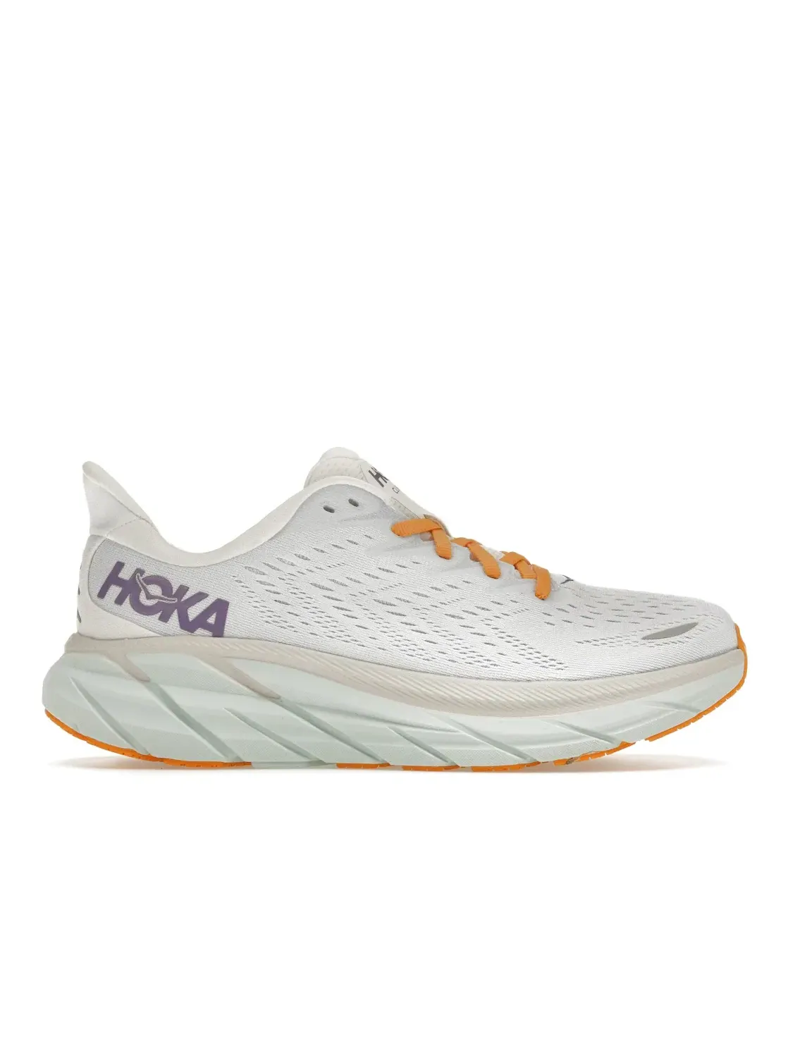 Женские кроссовки с амортизацией Hoka One One Clifton 8 — изображение 1 из 4, белый