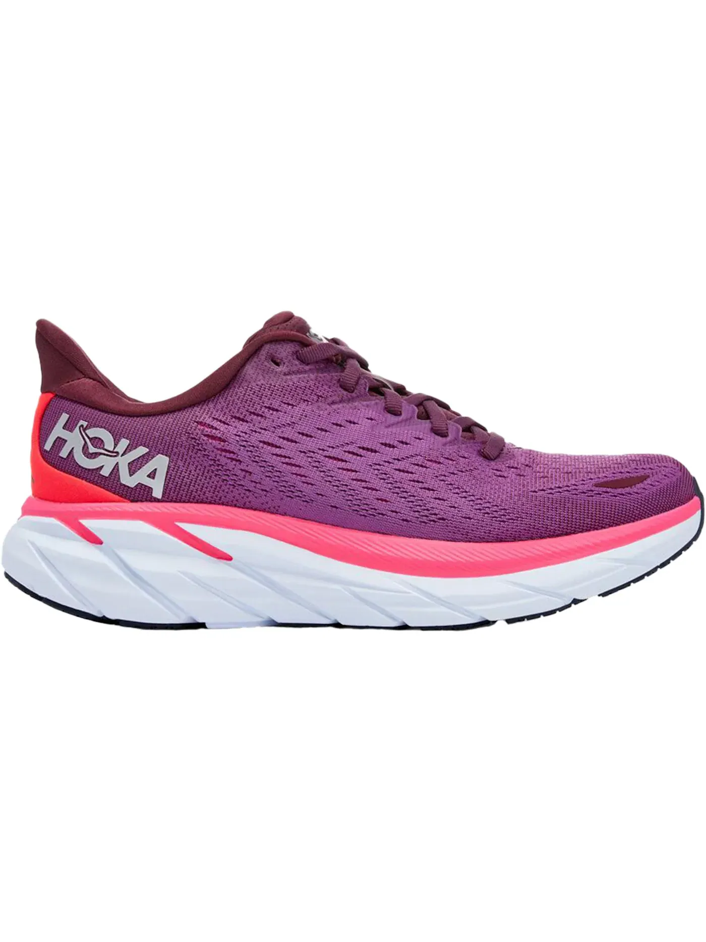 Женские кроссовки для бега Hoka One One Clifton 8 — изображение 1 из 1, винный