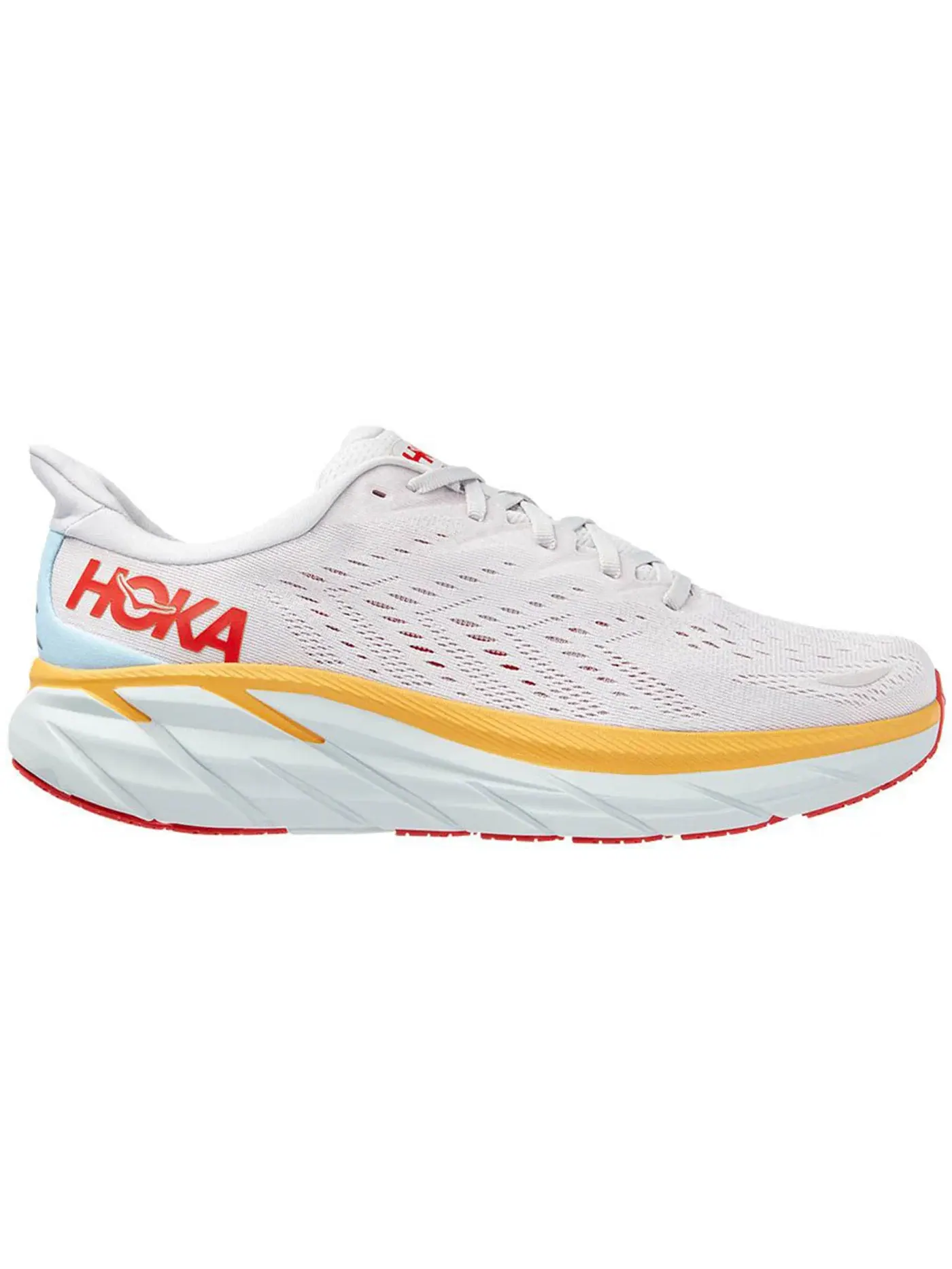 Мужские кроссовки с амортизацией Clifton 8 Hoka One One — изображение 1 из 1, белый