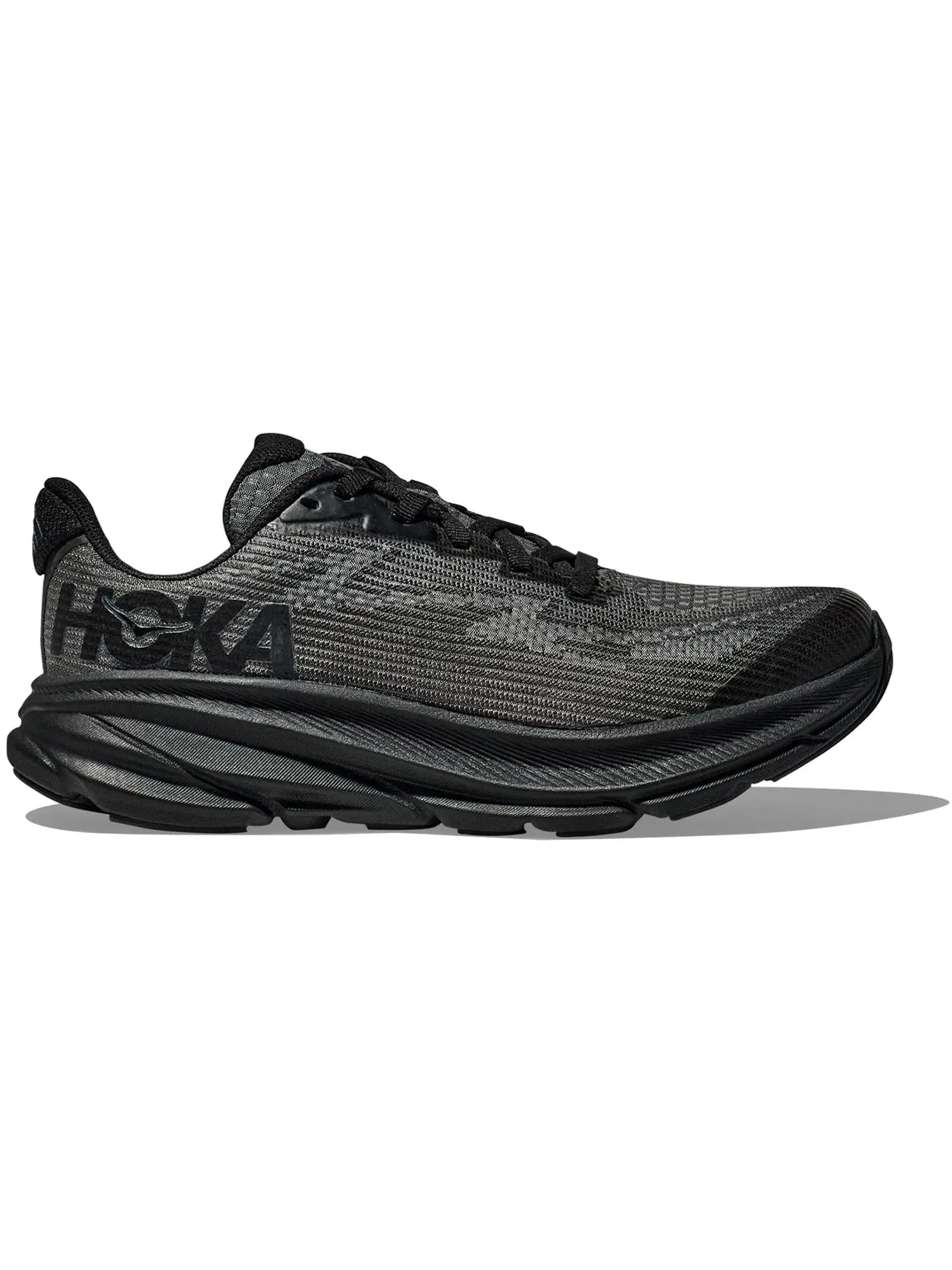 Детские кроссовки для бега Hoka One One Clifton 9 — изображение 1 из 1, черный/черный