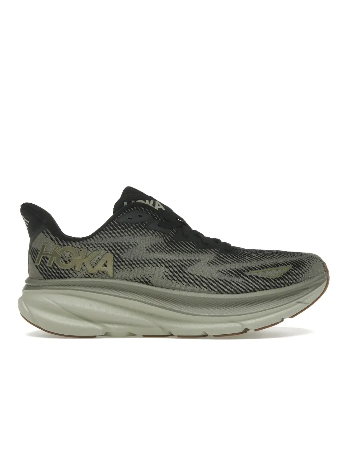 Мужские кроссовки с амортизацией Hoka One One Clifton 9 — изображение 1 из 4, черный