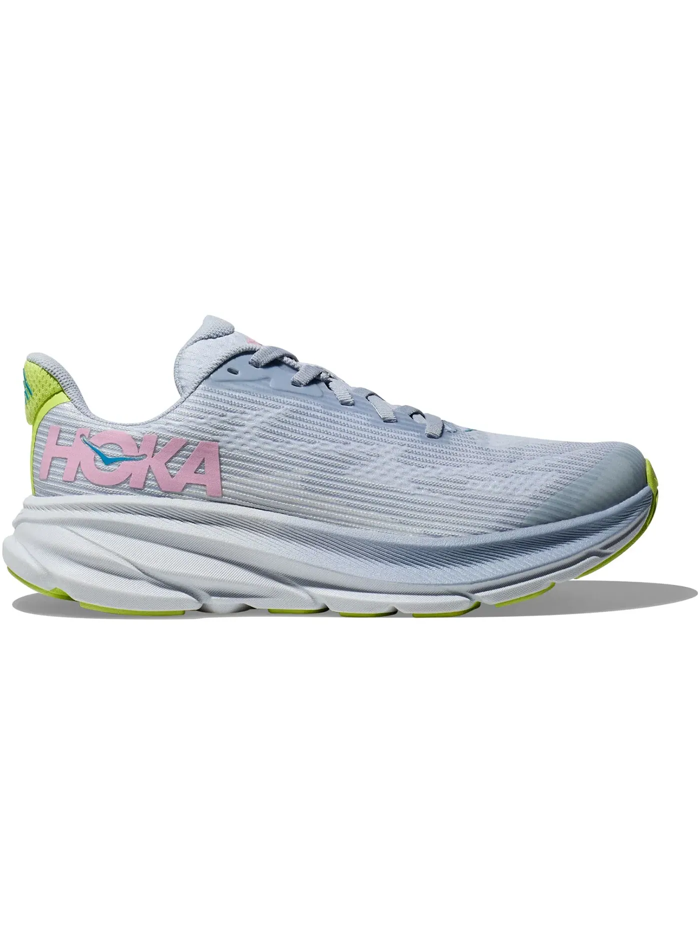 Детские кроссовки для мальчиков и девочек с амортизацией Hoka One One Clifton 9, Gull Sea Ice — изображение 1 из 1