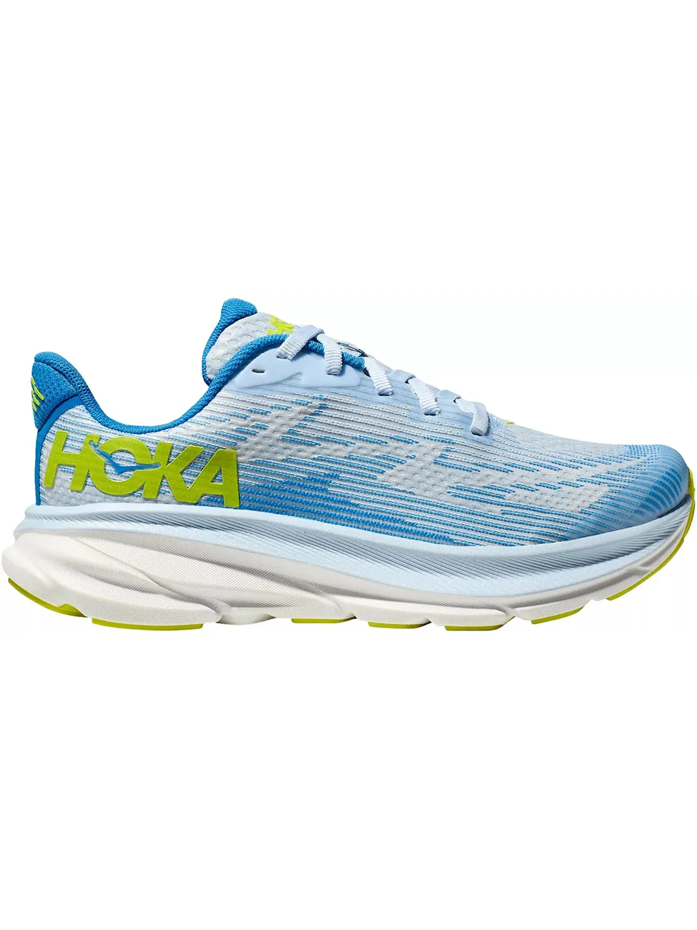 Детские кроссовки с амортизацией Hoka One One Clifton 9, Ice Water Evening Primrose — изображение 1 из 1