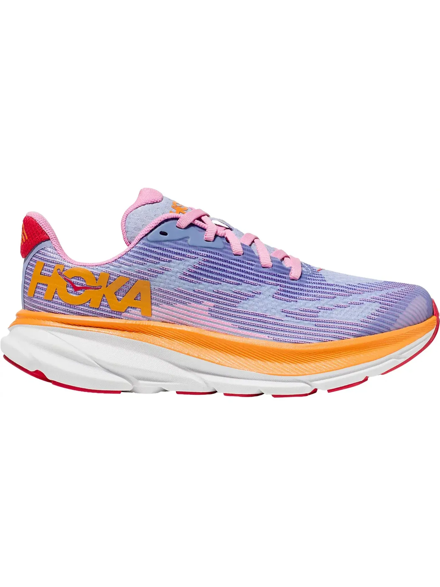 Детские кроссовки для бега с амортизацией Hoka One One Clifton 9, Peony/Mirage — изображение 1 из 1