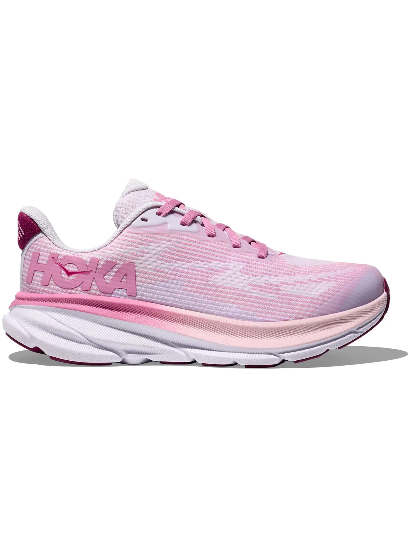 Детские кроссовки для мальчиков и девочек Hoka One One Clifton 9, Starlight Glow Wildflower — изображение 1 из 1