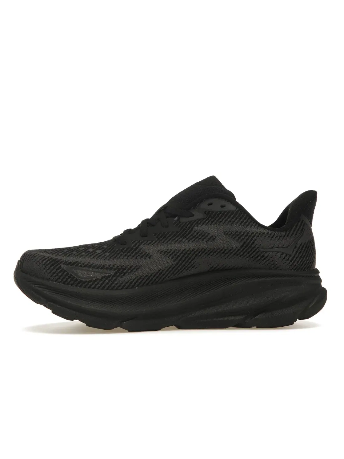 Мужские кроссовки для бега с амортизацией Hoka One One Clifton 9 — изображение 3 из 4, черный/черный/черный