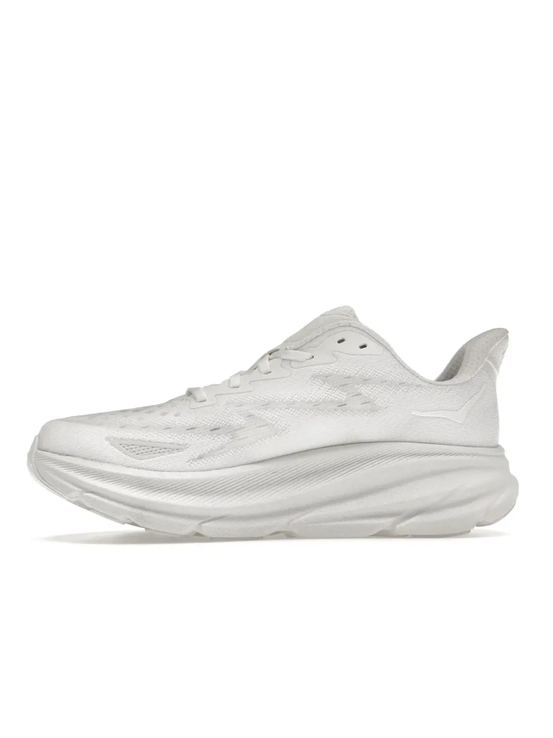 Мужские кроссовки с амортизацией Hoka One One Clifton 9 — изображение 3 из 4, белый/белый