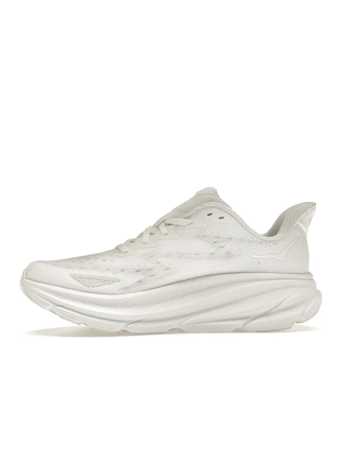 Женские кроссовки с амортизацией Hoka One One Clifton 9 — изображение 3 из 4, белый/белый