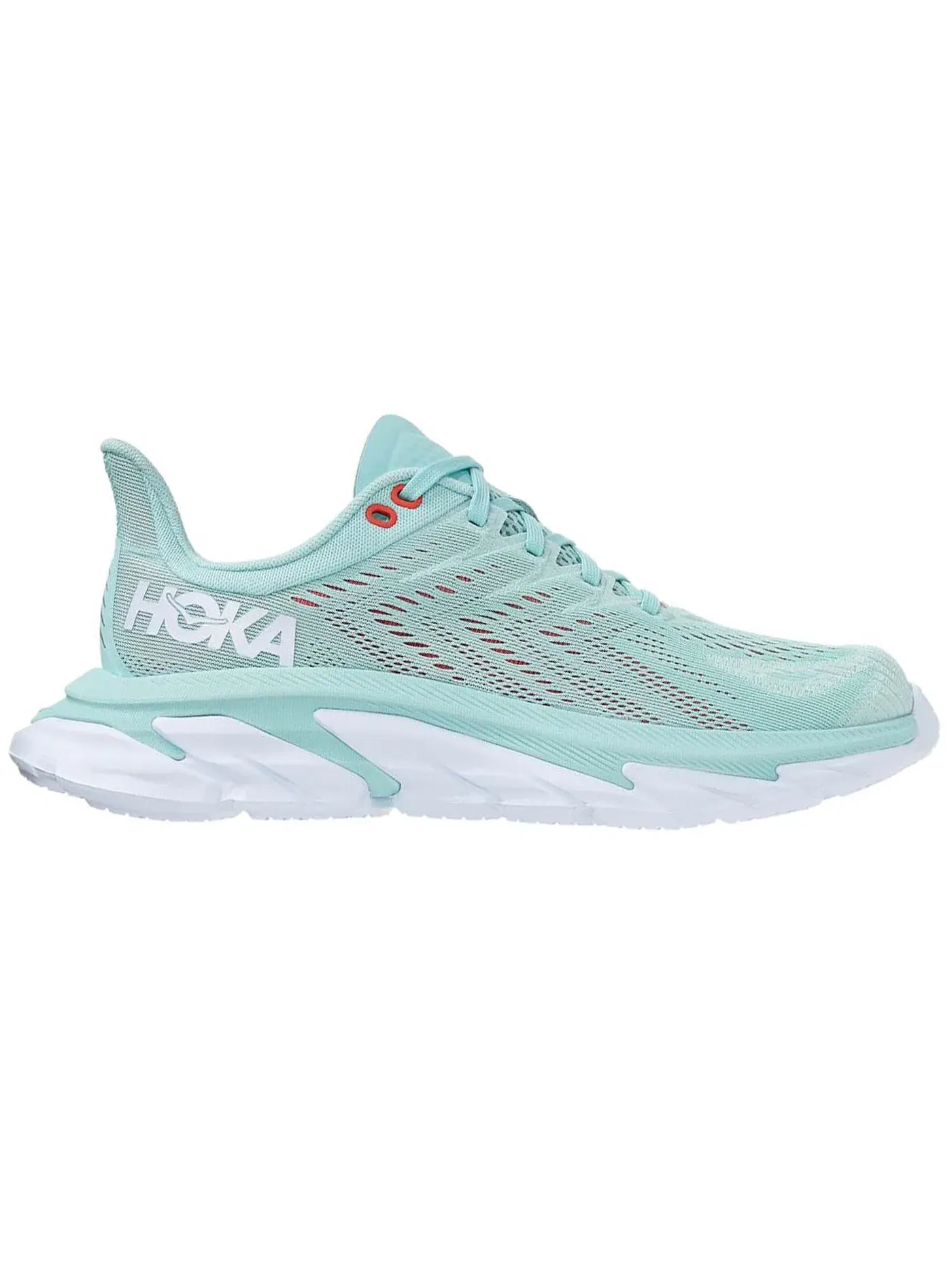 Женские кроссовки с амортизацией Hoka One One Clifton Edge — изображение 1 из 1, синий/белый