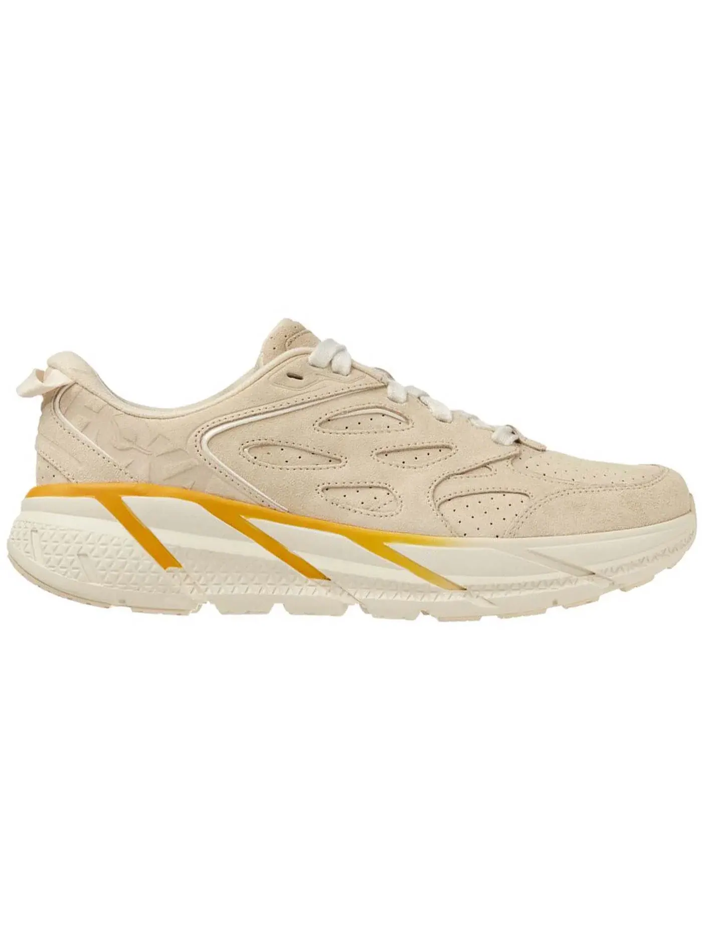 Кроссовки спортивные унисекс Hoka One One Clifton L Suede — изображение 1 из 1, желтый