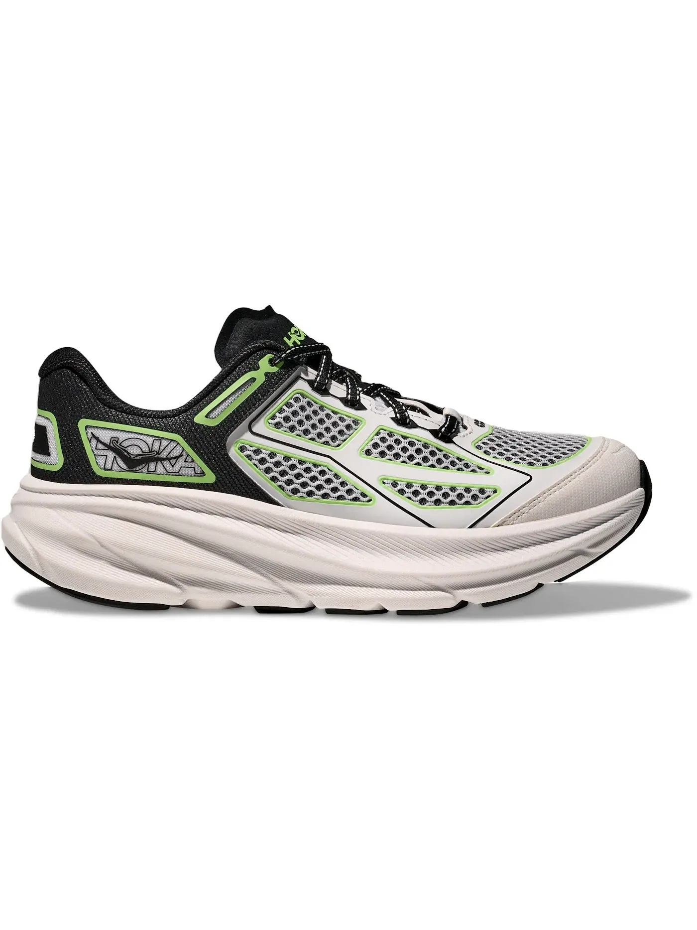 Мужские кроссовки Hoka One One Clifton One9 — изображение 1 из 1, черный/белый/зеленый