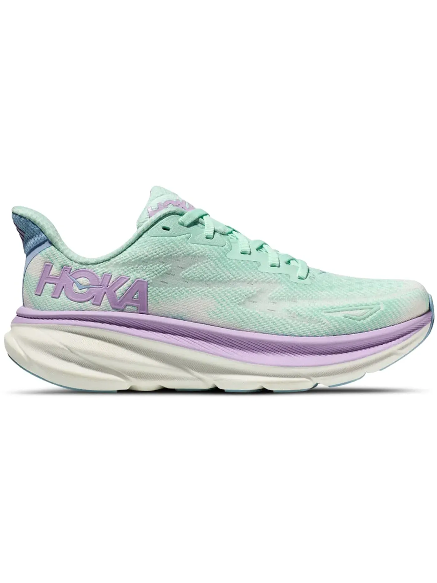 Женские кроссовки для бега Hoka One One Clifton 9, Sunlit Ocean Lilac Mist — изображение 1 из 1