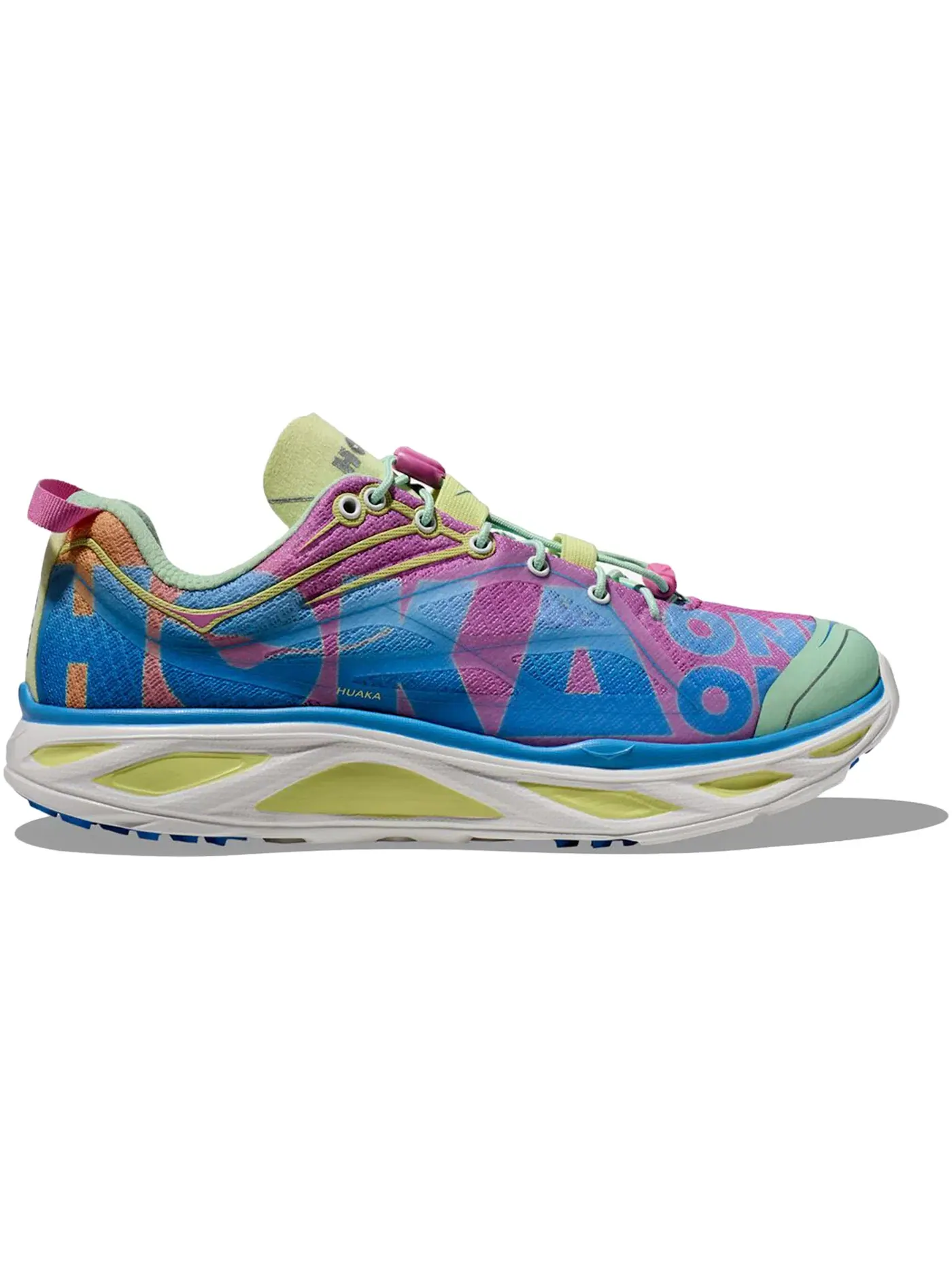 Кроссовки для бега с принтом Hoka One One Huaka Origins, All Aboard Cyclamen — изображение 1 из 1
