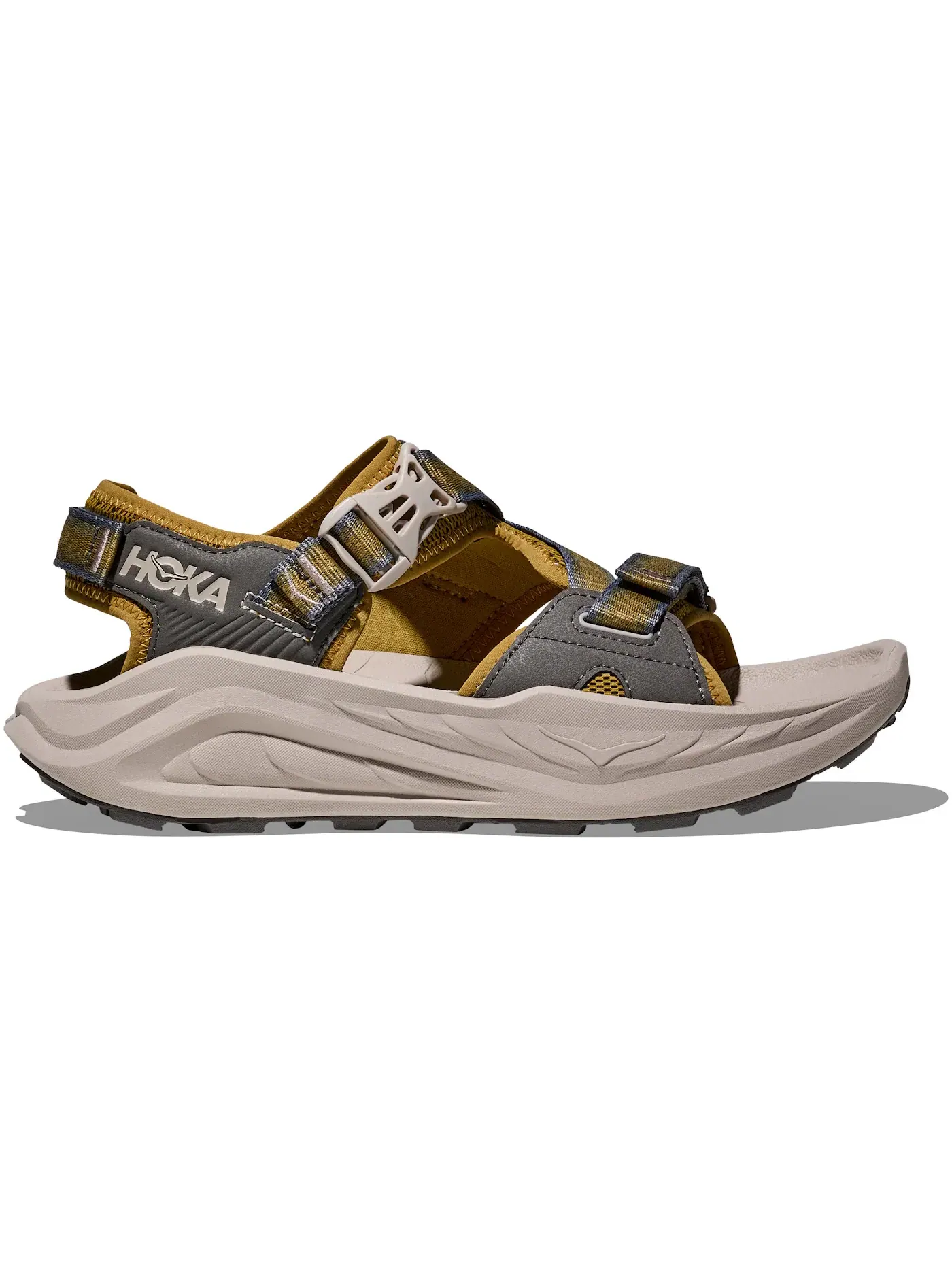 Мужские сандалии с ремешками Hoka One One Infini Hike TC, Mustard Seed/Putty — изображение 1 из 1
