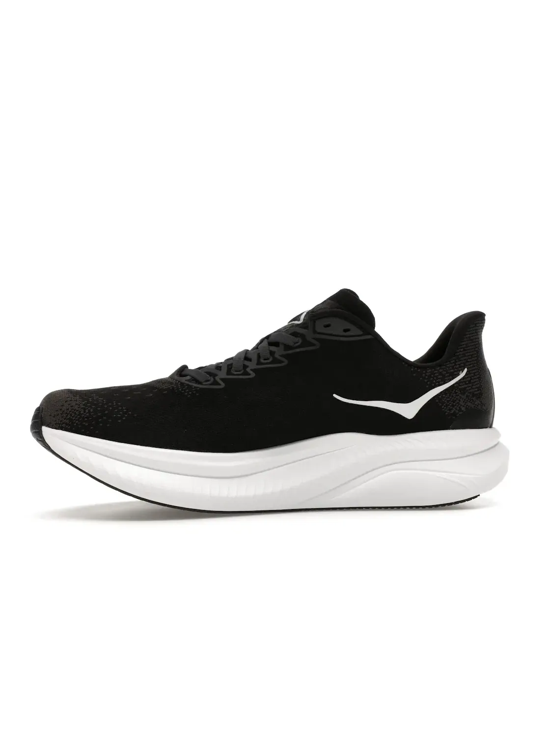 Мужские кроссовки для бега с амортизацией Hoka One One Mach 6 — изображение 3 из 4, черный/белый