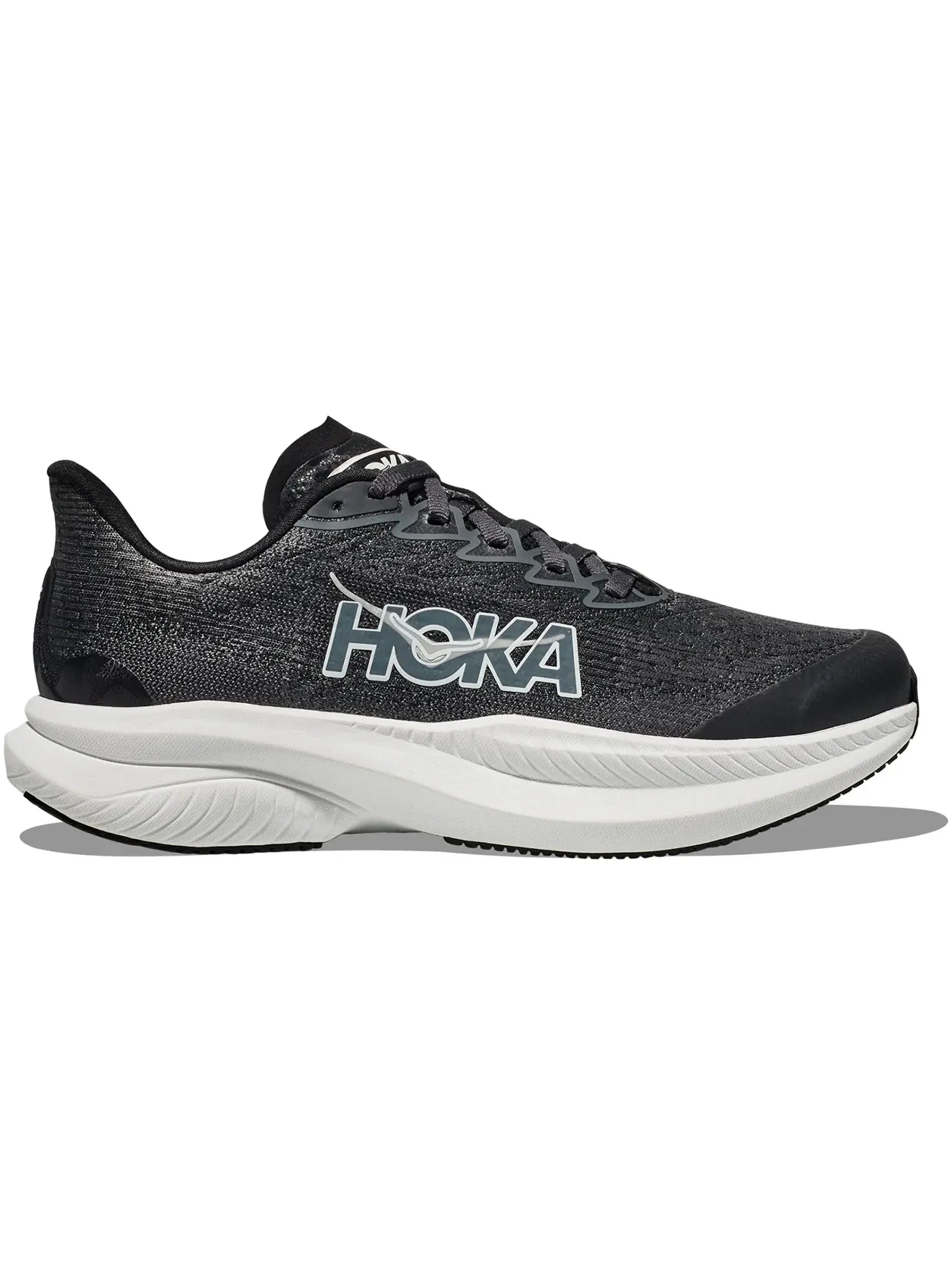 Детские кроссовки для бега Hoka One One Mach 6 — изображение 1 из 1, черный/белый