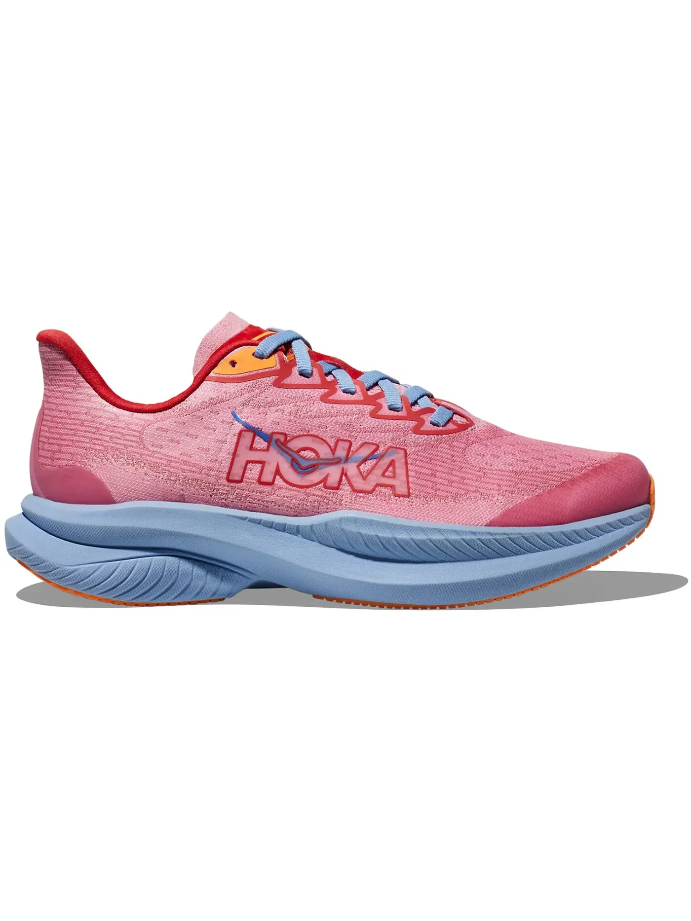 Детские кроссовки для бега с длинным рукавом Hoka One One Mach 6, Peony Cerise — изображение 1 из 1