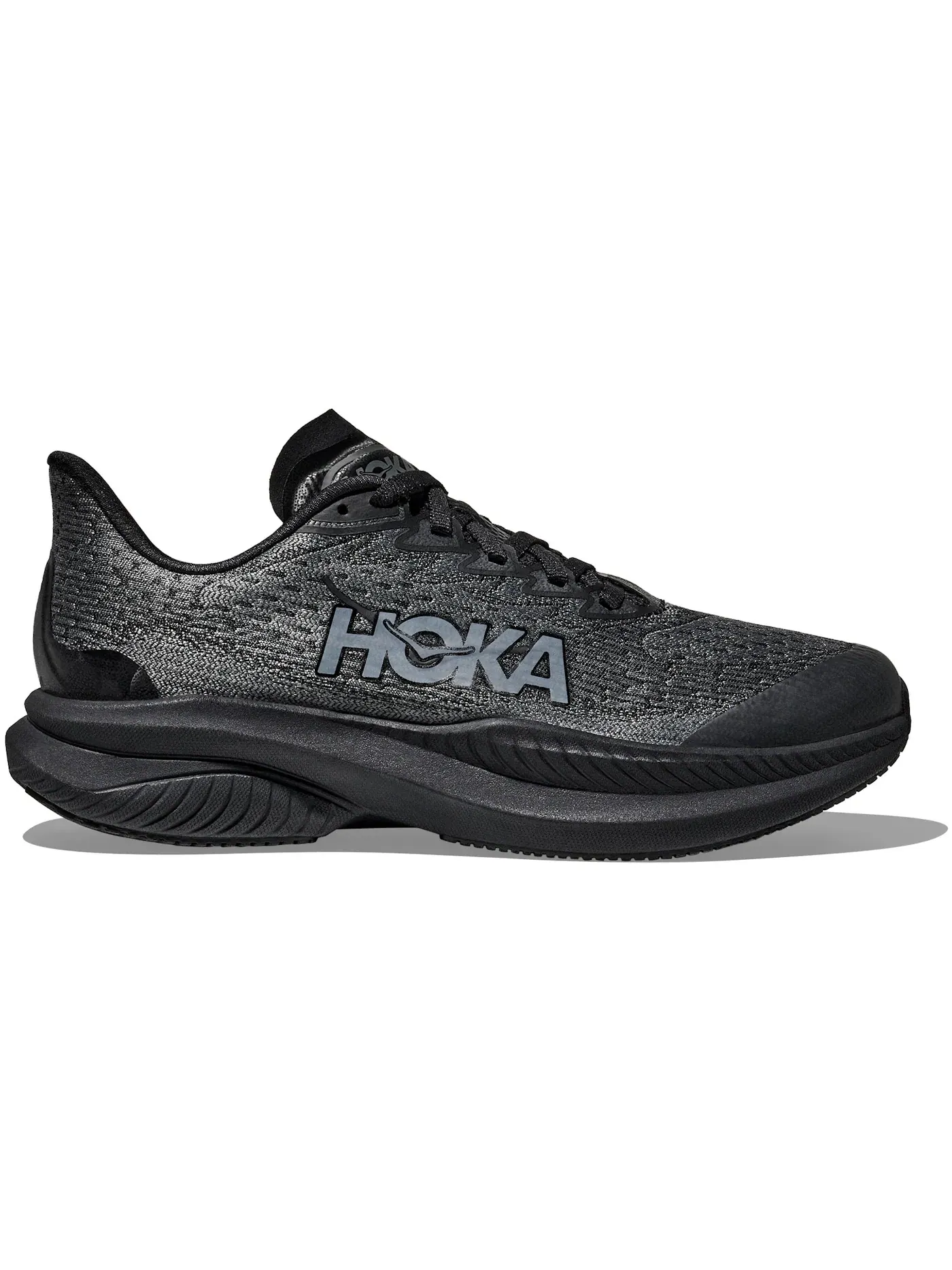 Детские кроссовки с амортизацией Hoka One One Mach 6 — изображение 1 из 1, черный/черный