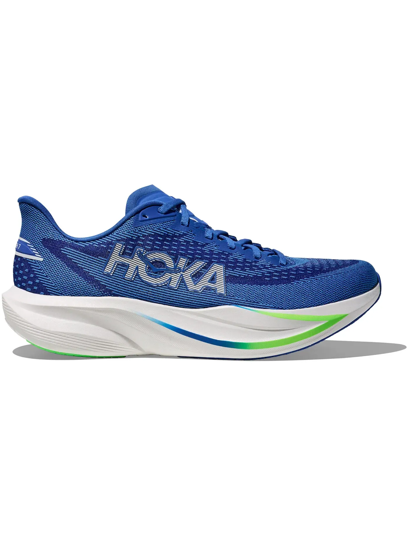 Мужские кроссовки для бега Hoka One One Mach 7 — изображение 1 из 1, синий неоновый зеленый