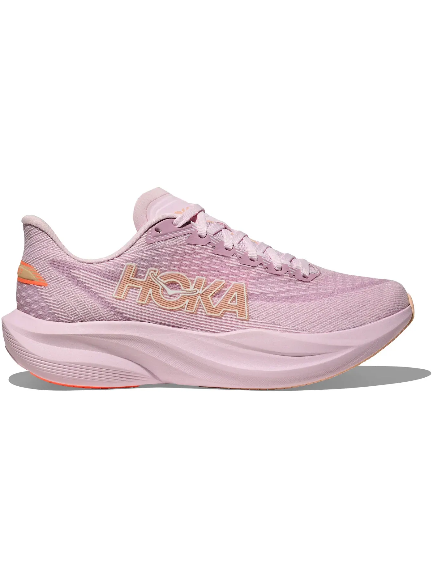 Женские кроссовки для бега с мягкой амортизацией Hoka One One Mach 7 — изображение 1 из 1, кремовый