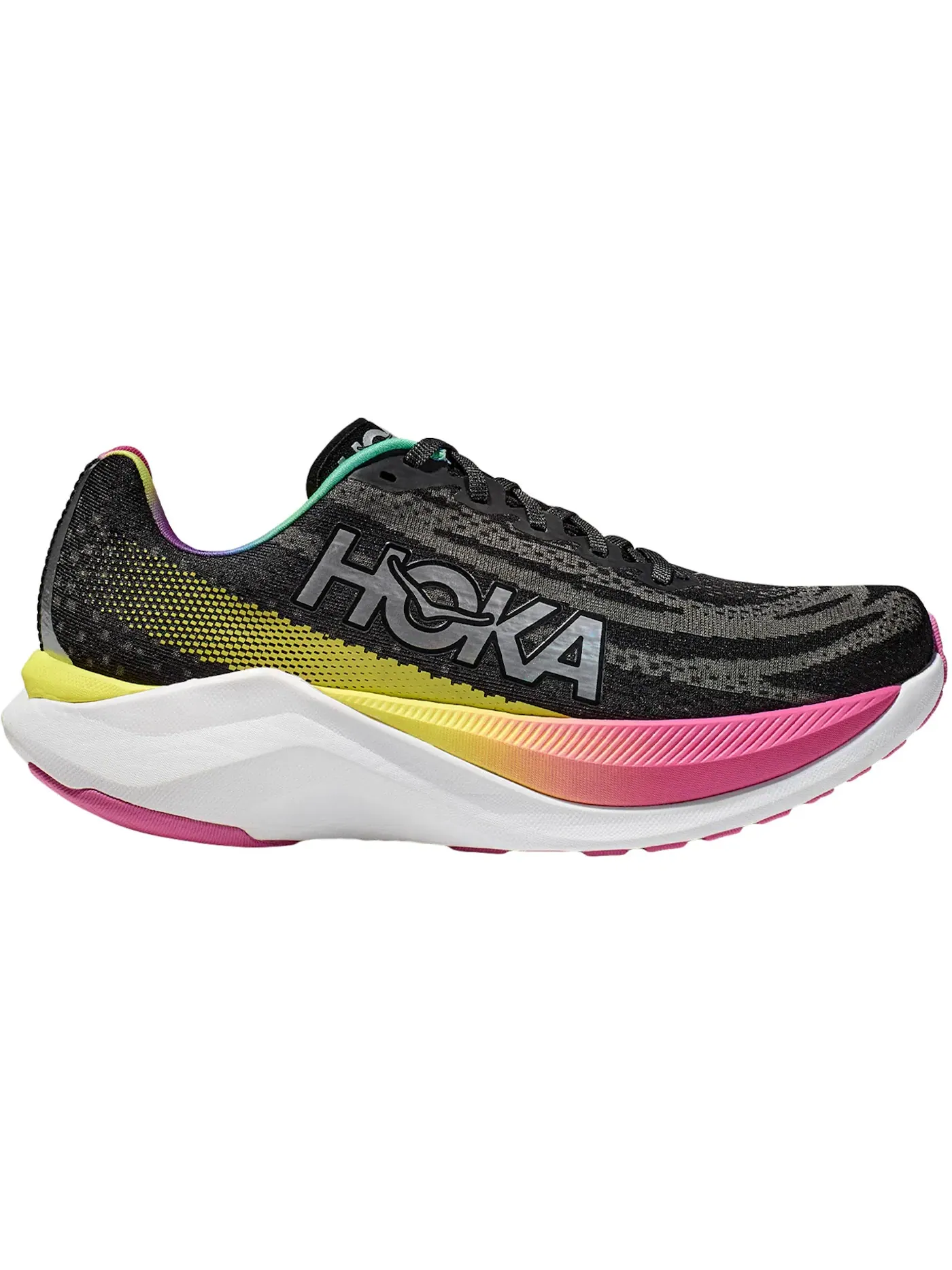 Мужские кроссовки с технологией Mach X Hoka One One — изображение 1 из 1, черный/серебристый