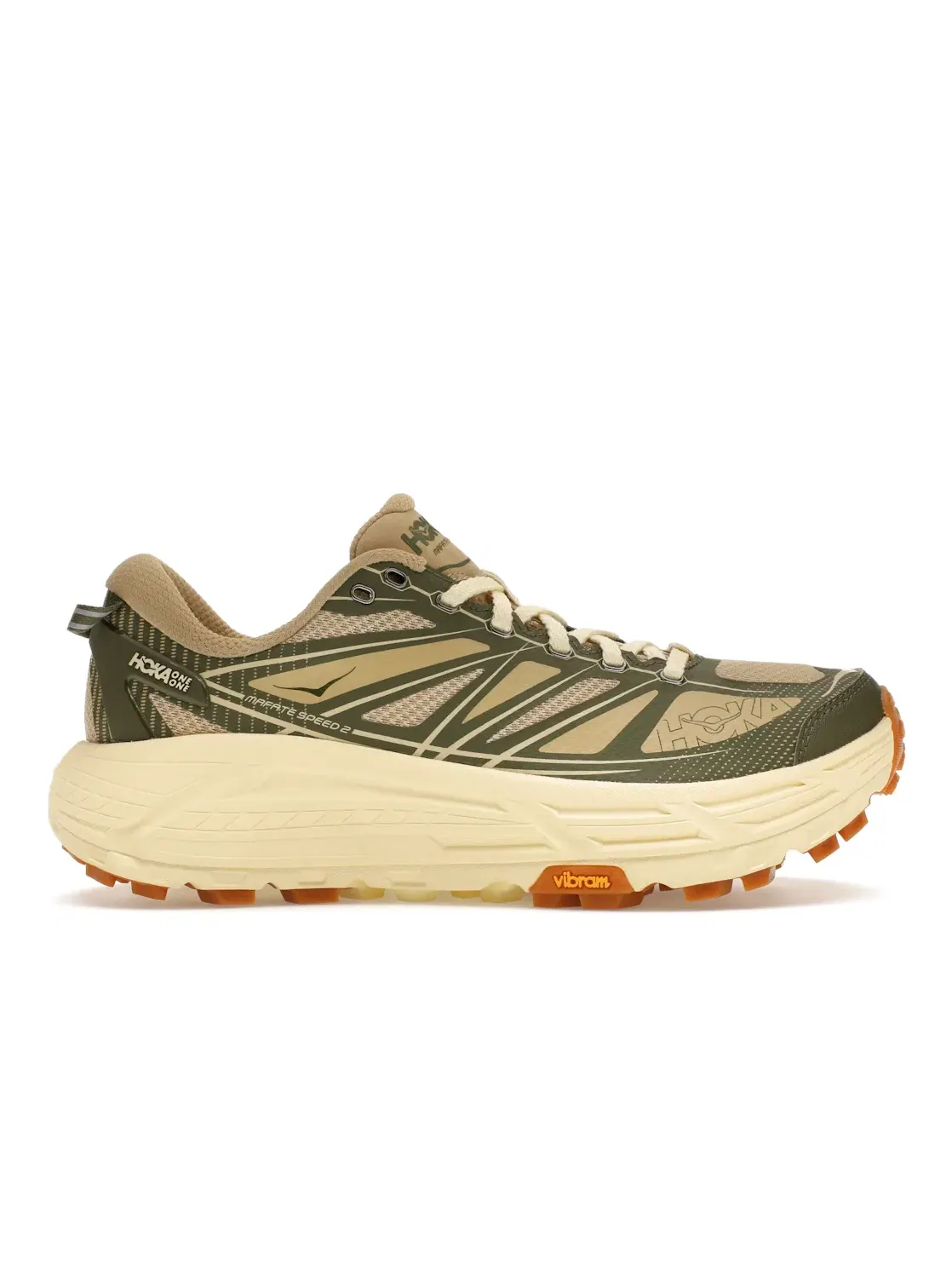 Мужские кроссовки для бега Mafate Speed 2 Hoka One One, Chive Flan — изображение 1 из 4
