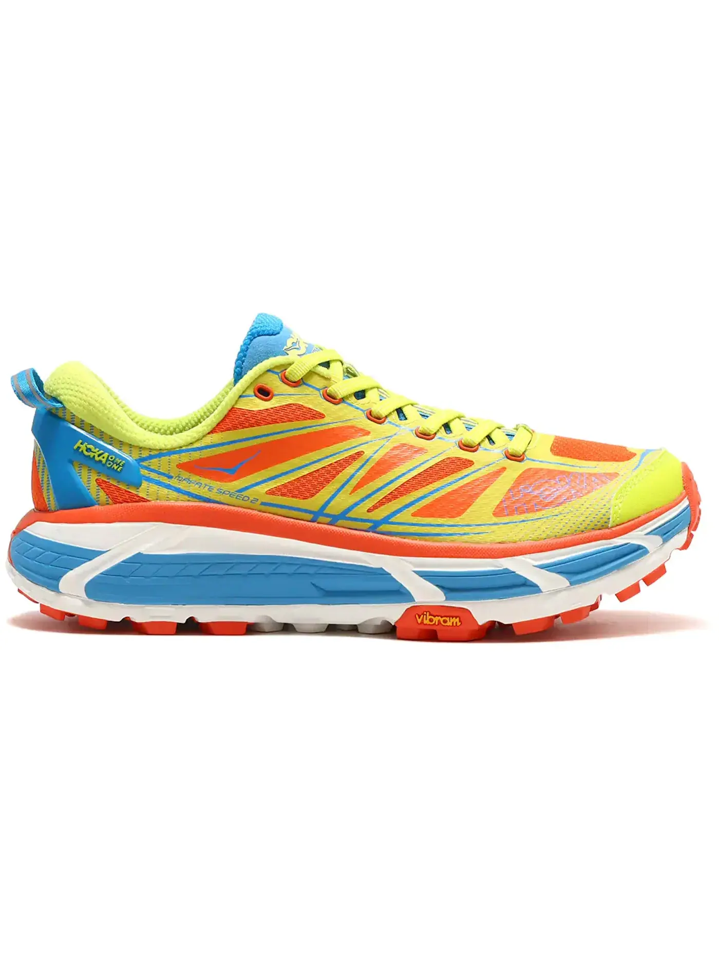 Мужские кроссовки с амортизацией Hoka One One Mafate Speed 2, Flame Evening Primrose — изображение 1 из 1