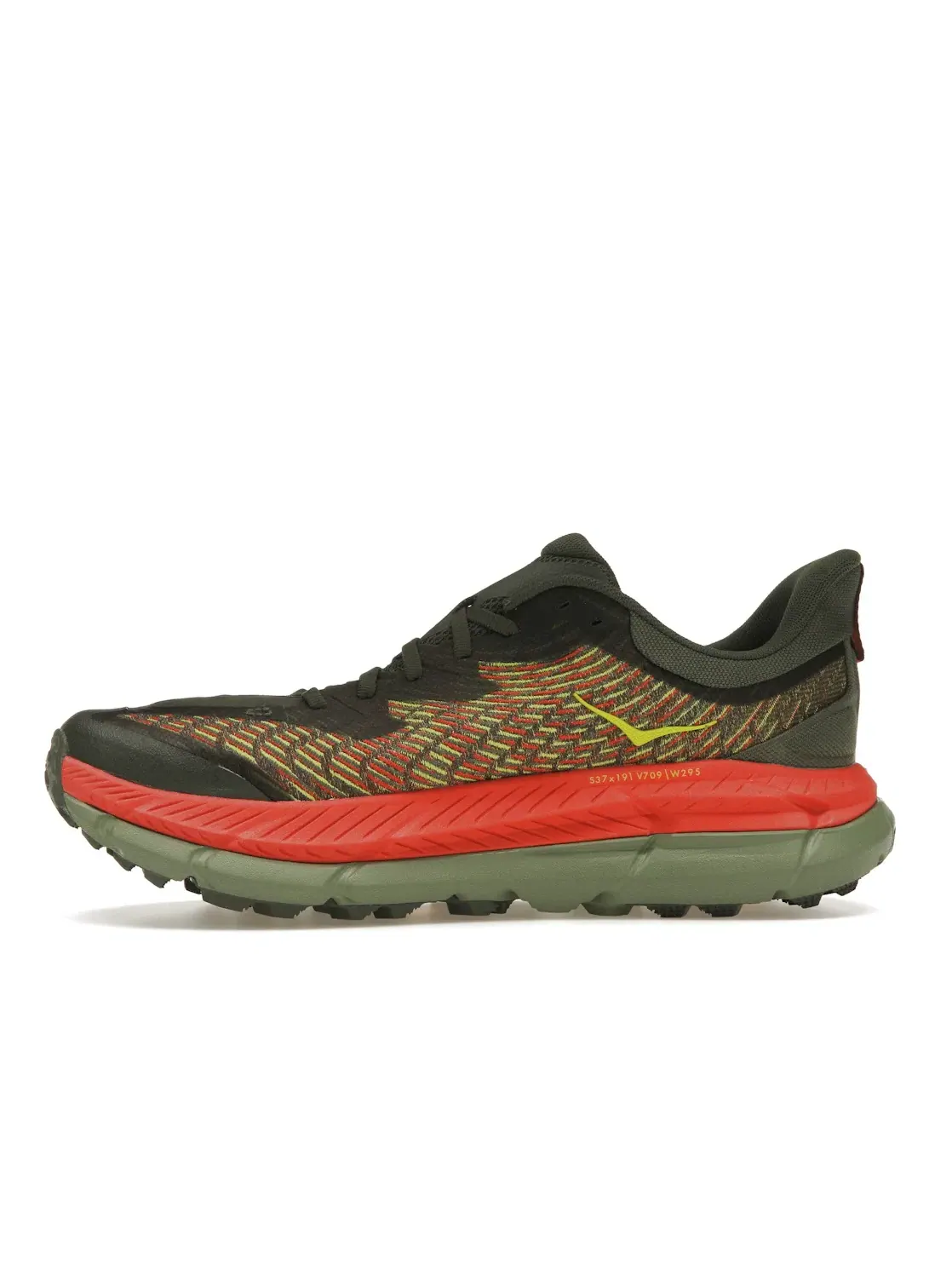 Мужские кроссовки для бега Hoka One One Mafate Speed 4, Thyme/Fiesta — изображение 3 из 4