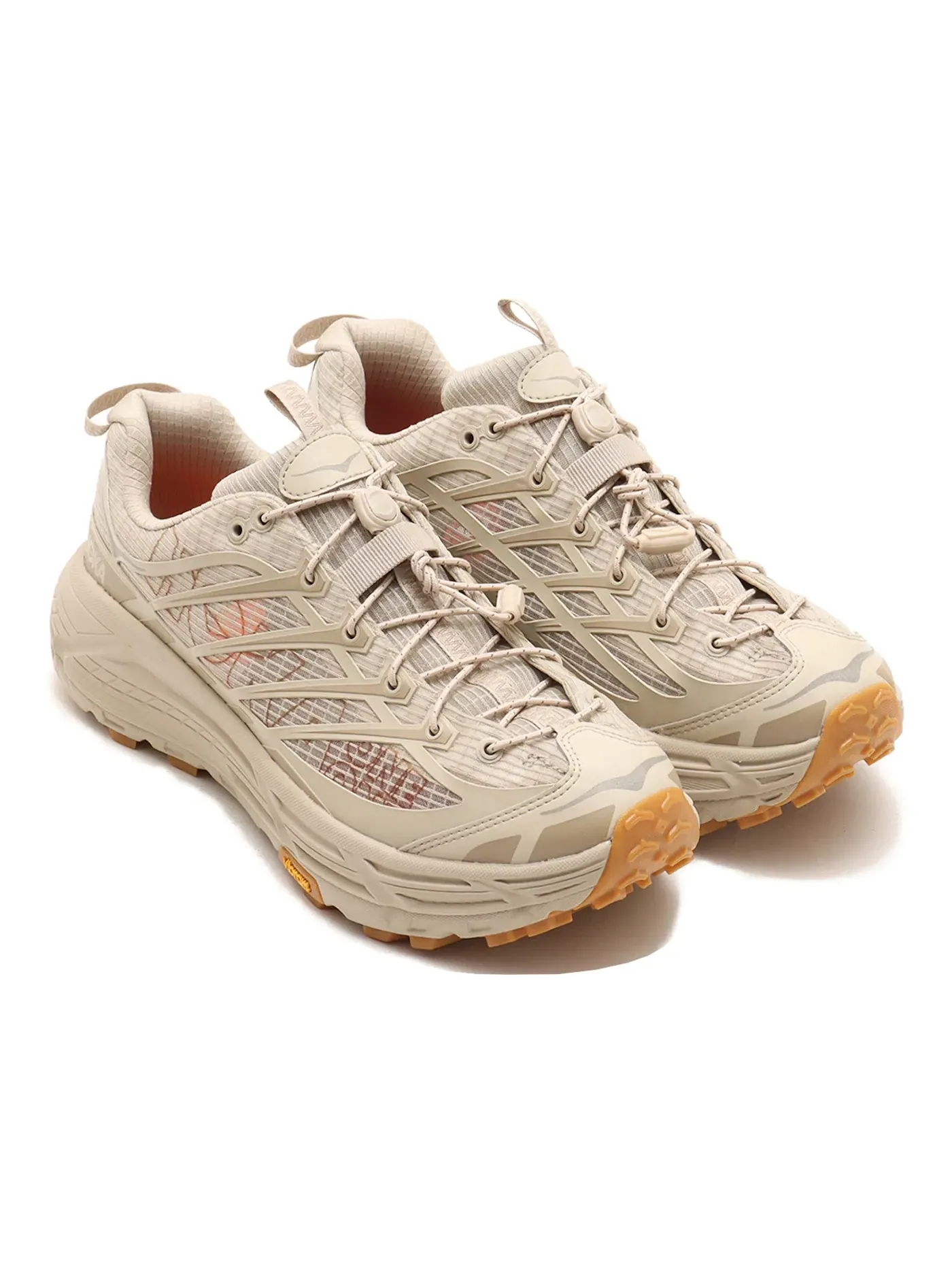 Мужские кроссовки для бега Mafate Three 2 Grid JP Hoka One One — изображение 1 из 1, льняной