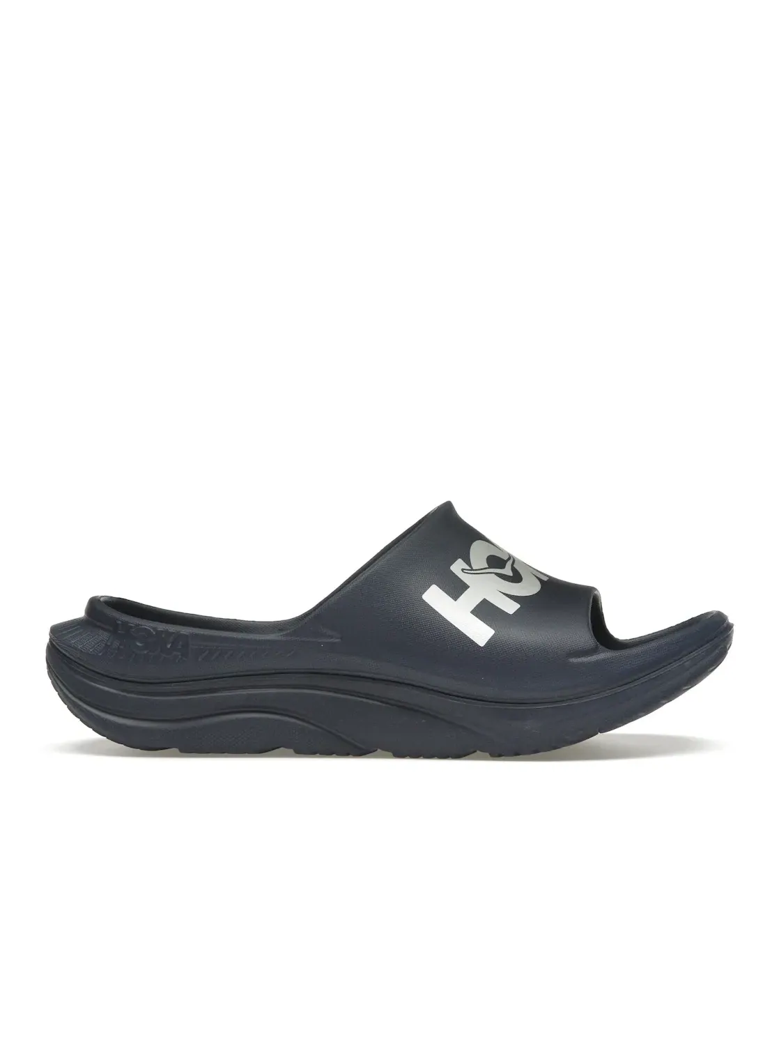 Мужские шлепанцы Hoka One One Ora Athletic Slide — изображение 1 из 4, темно-синий белый