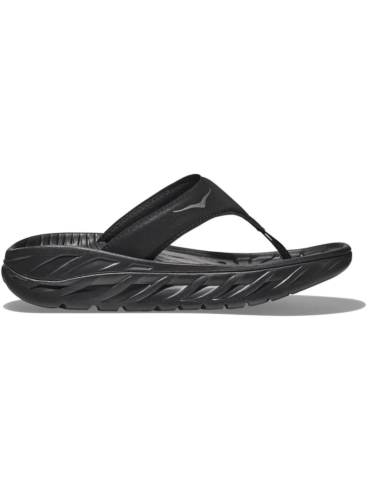 Женские шлепанцы для восстановления Hoka One One Ora Recovery Flip — изображение 1 из 1, черный темный серый