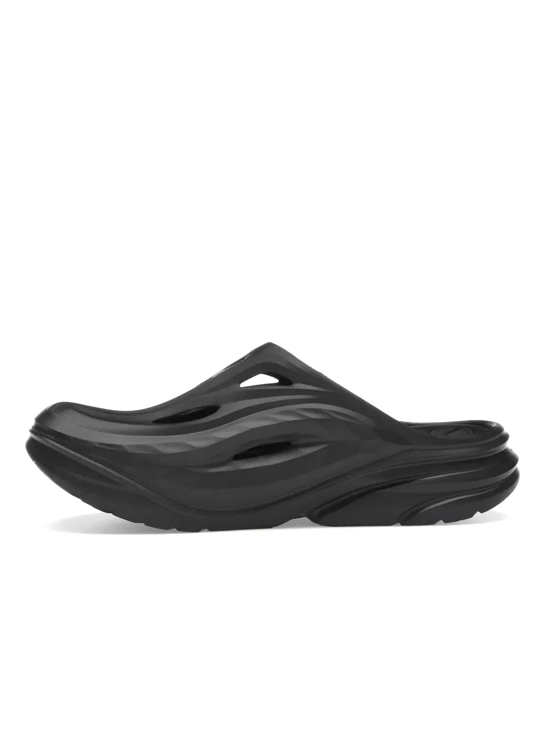 Мужские шлепанцы для восстановления Hoka One One Ora Recovery Mule — изображение 3 из 4, черный/черный
