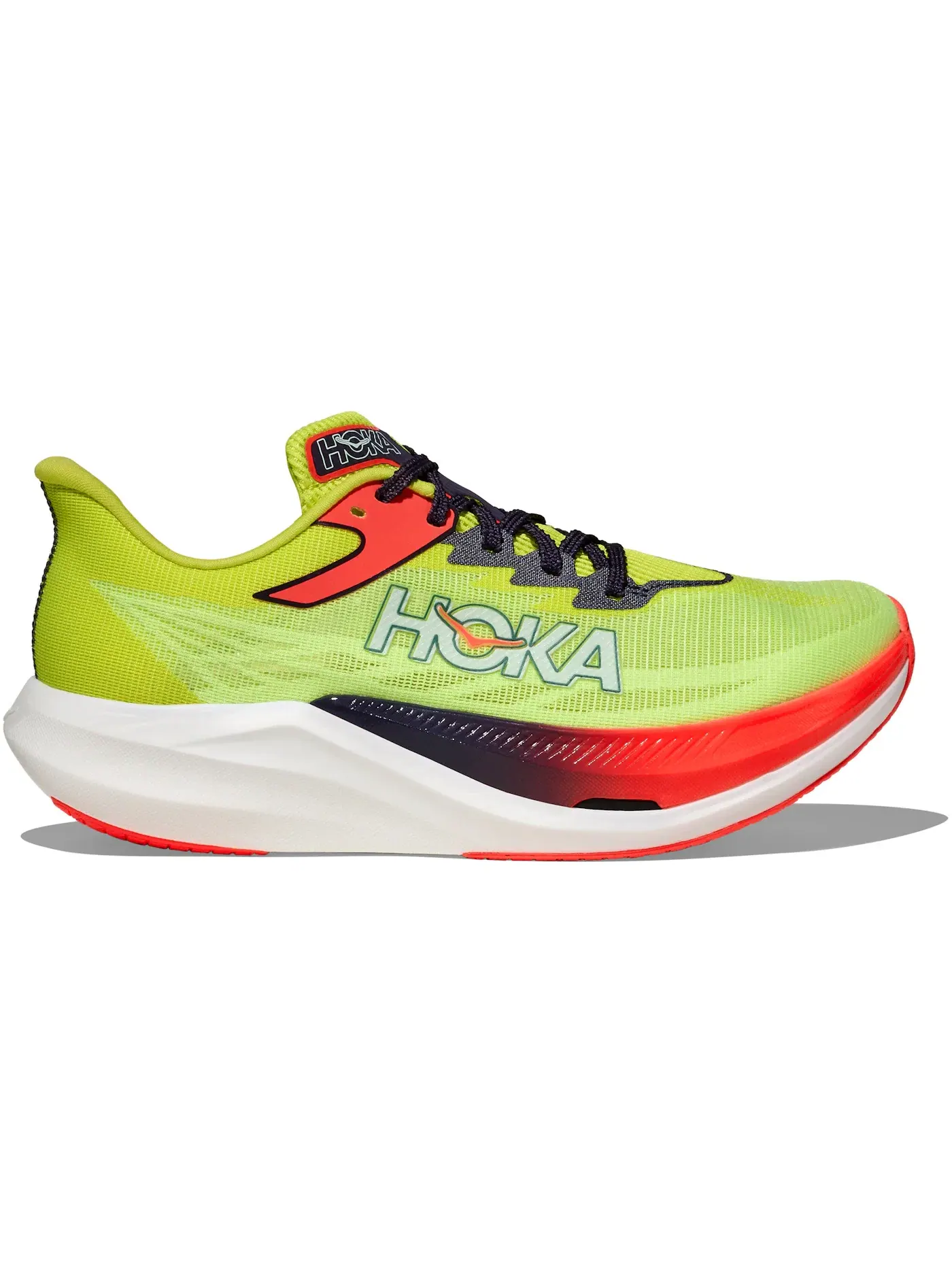 Мужские кроссовки для бега Hoka One One Rocket X 3, Neon Yuzu/Squid Ink — изображение 1 из 1