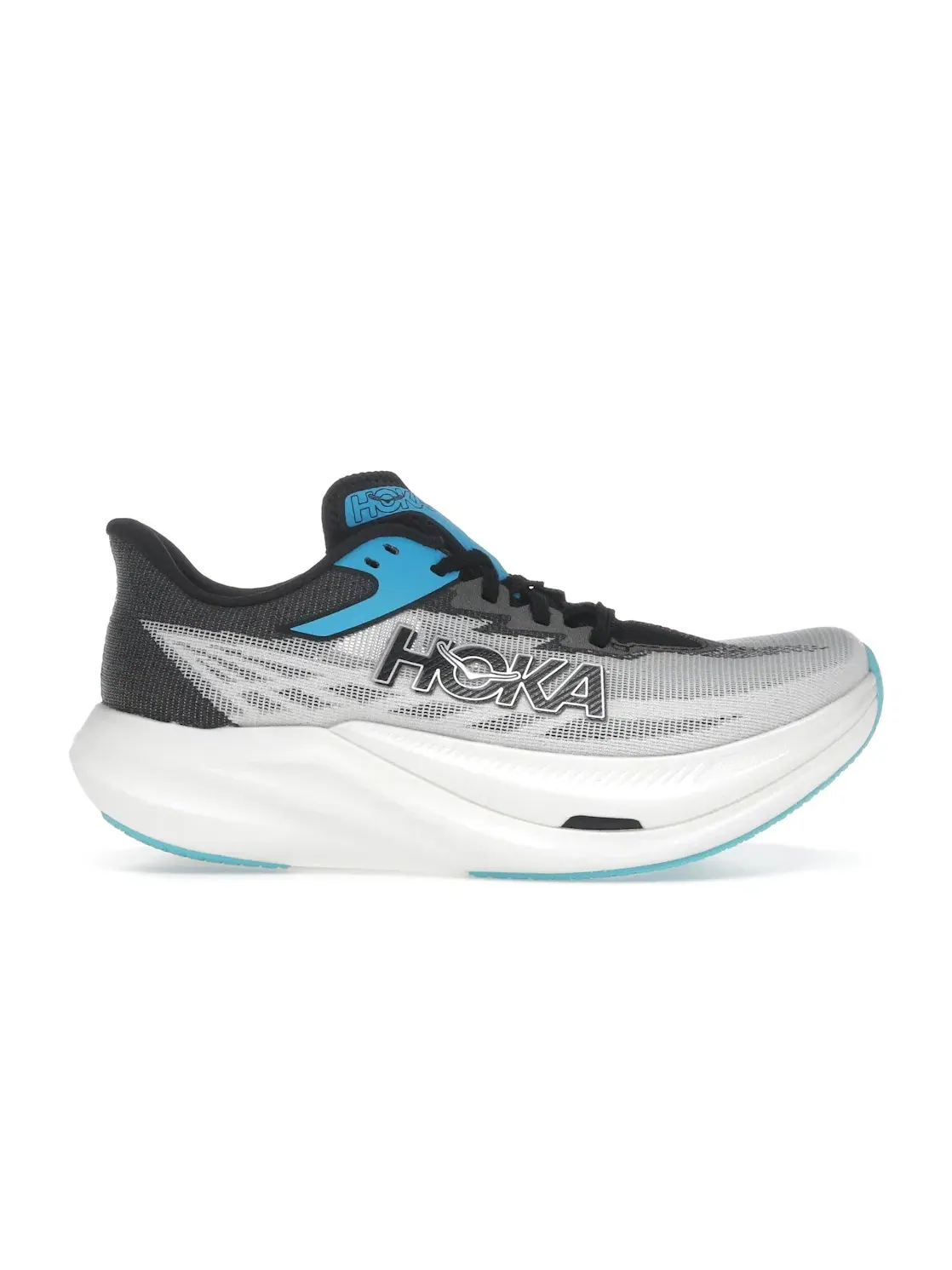 Мужские кроссовки для бега Hoka One One Rocket X 3 — изображение 1 из 4, белый/черный