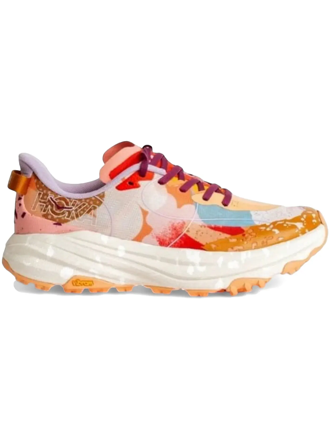 Мужские кроссовки для бега Speedgoat 2 Hoka One One — изображение 1 из 1, оранжевый/зеленый