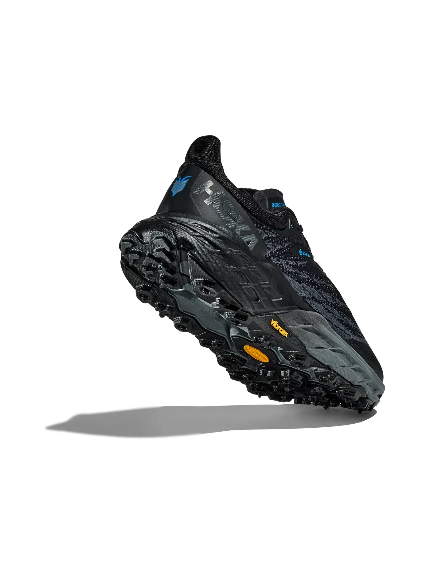 Мужские кроссовки для трейла с мембраной Gore-Tex Hoka One One Speedgoat 5 Gore-Tex Spike — изображение 2 из 2, черный/черный