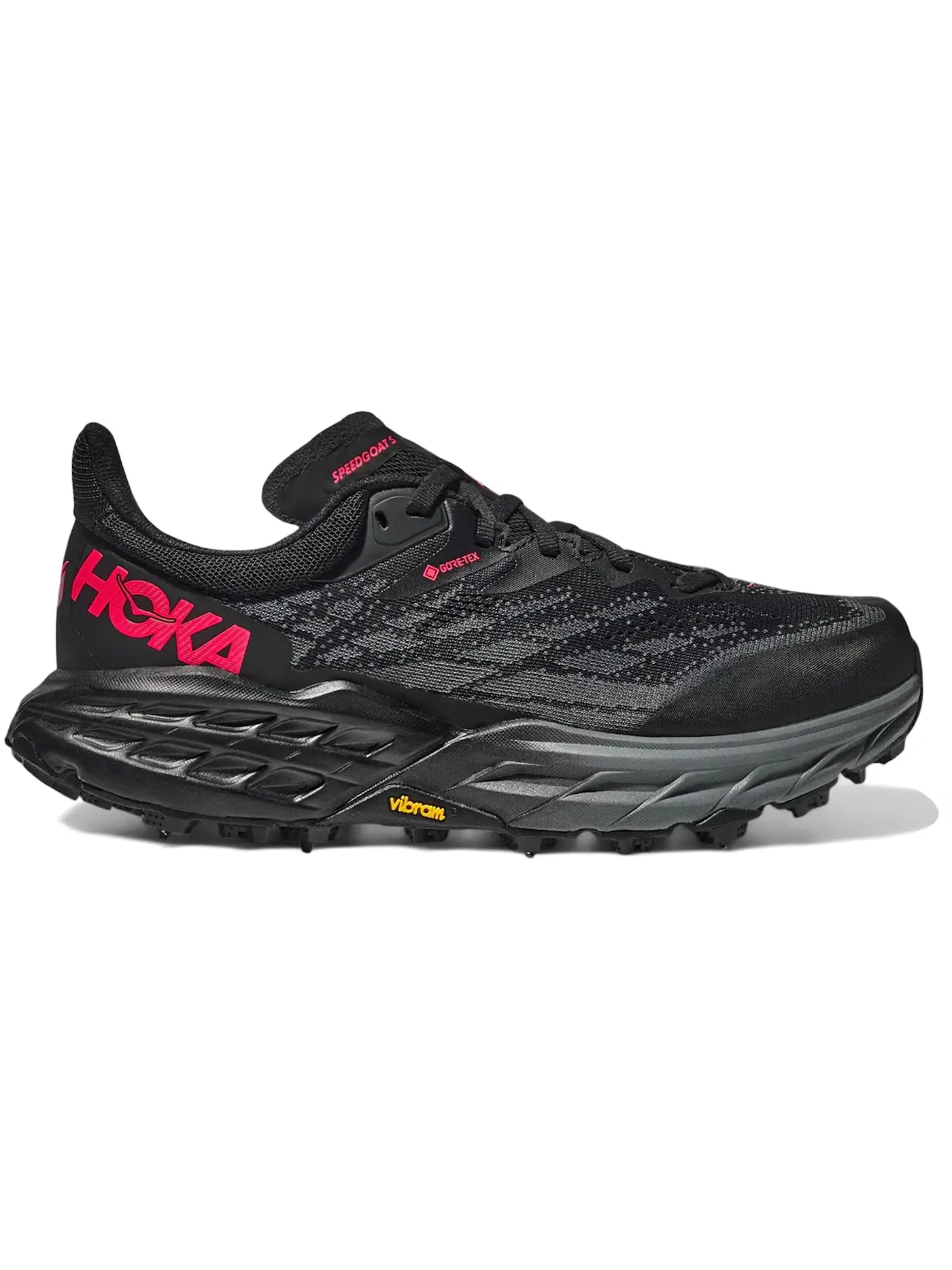 Женские кроссовки для бега с мембраной Gore-Tex Hoka One One Speedgoat 5 Gore-Tex Spike — изображение 1 из 1, черный/черный