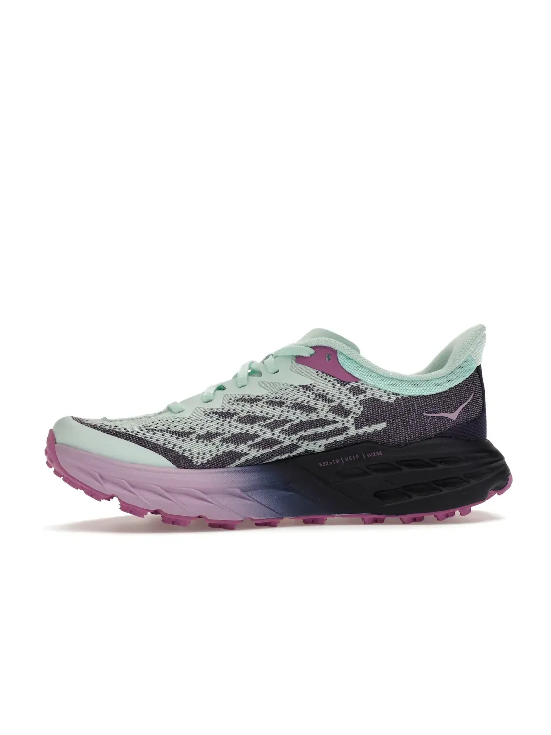Женские кроссовки для бега с агрессивным протектором Hoka One One Speedgoat 5, Sunlit Ocean/Night — изображение 3 из 4